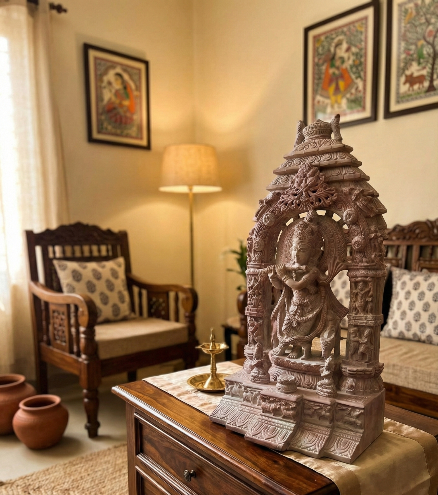 Divyam Venugopal: An Exquisite, Hand-Carved Odisha Soapstone Masterpiece