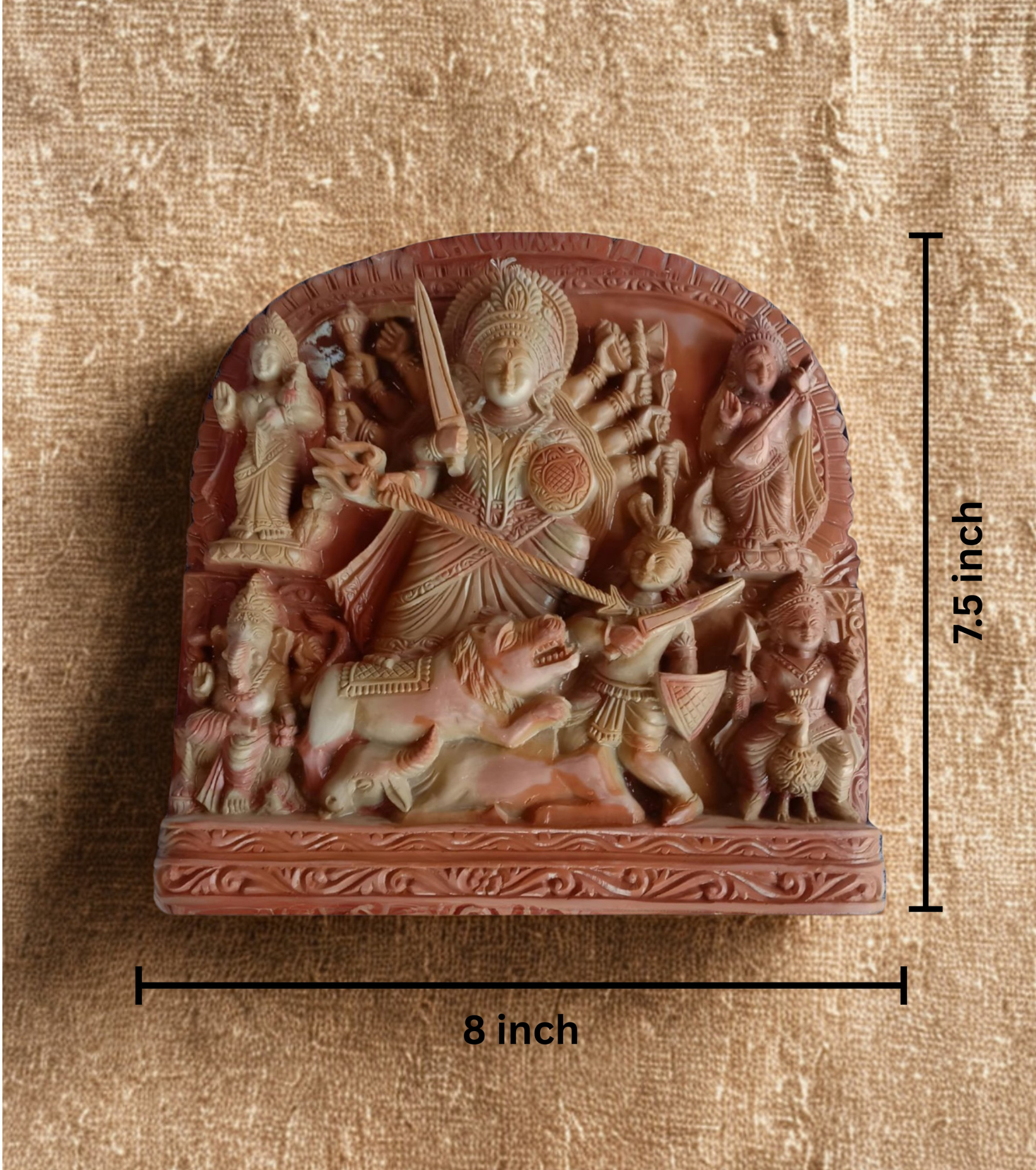 Soapstone carving – Goddess Durga Panel