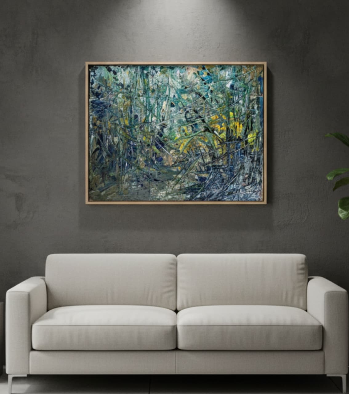Premium Original Abstract Art – Untamed Symphony by Vikram Kumar Mukherjee (18"x12" Acrylic Palette Knife Painting)