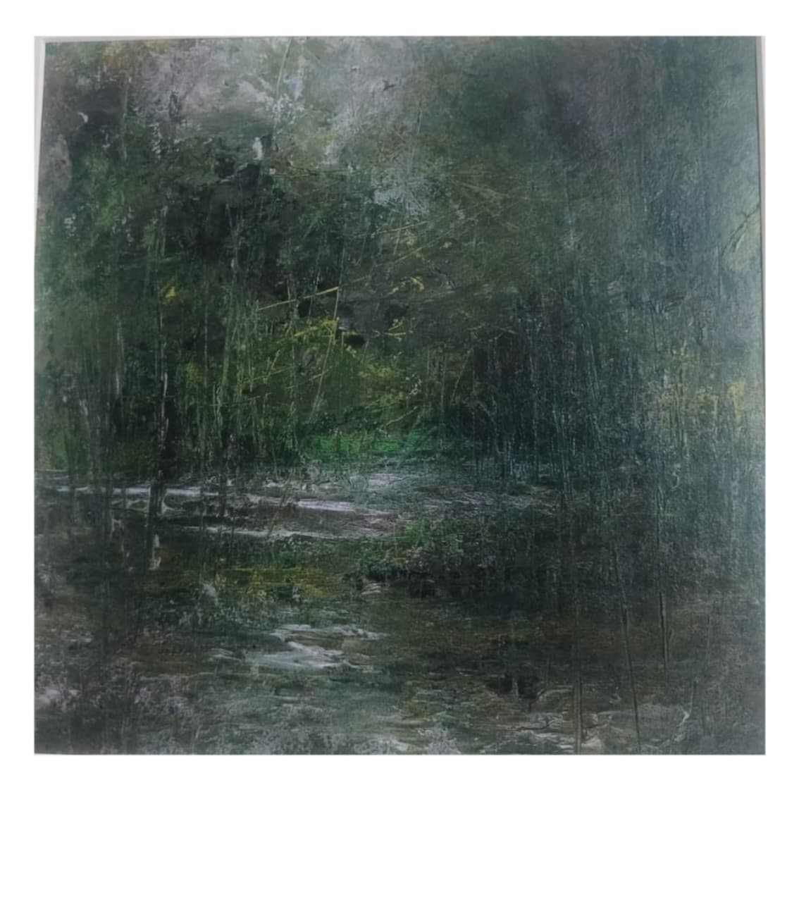 Premium Original Abstract Landscape – Deep Forest Whispers by Vikram Kumar Mukherjee (14