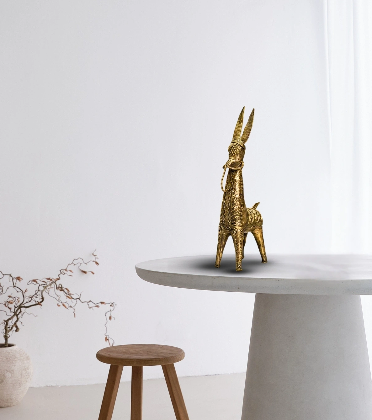 Heritage Dokra Bankura Horse – Handcrafted Brass Tribal Sculpture