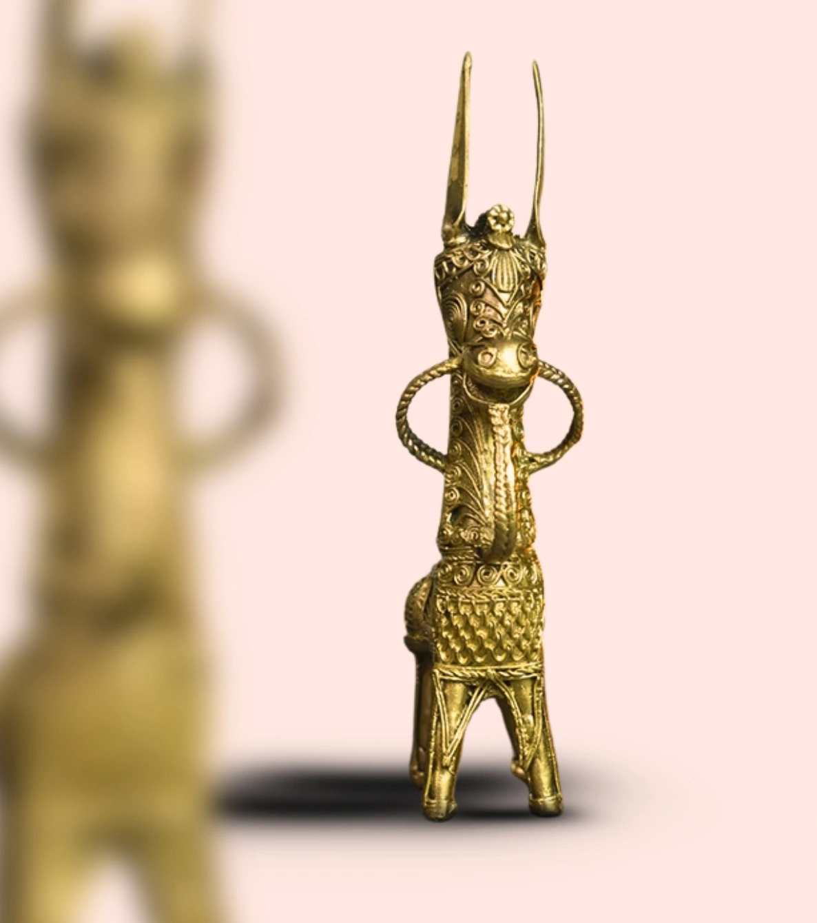 Tribal Dokra Horse – Handcrafted Brass Miniature Sculpture