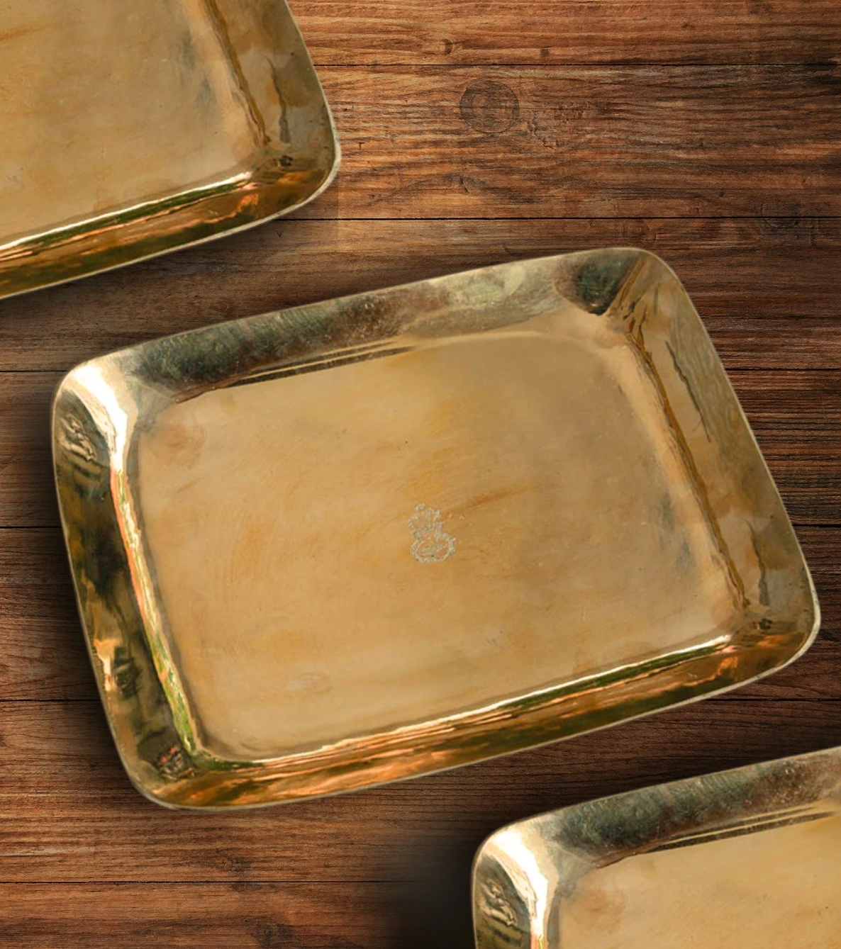 Contemporary Pure Kansa Rectangular Serving Plate