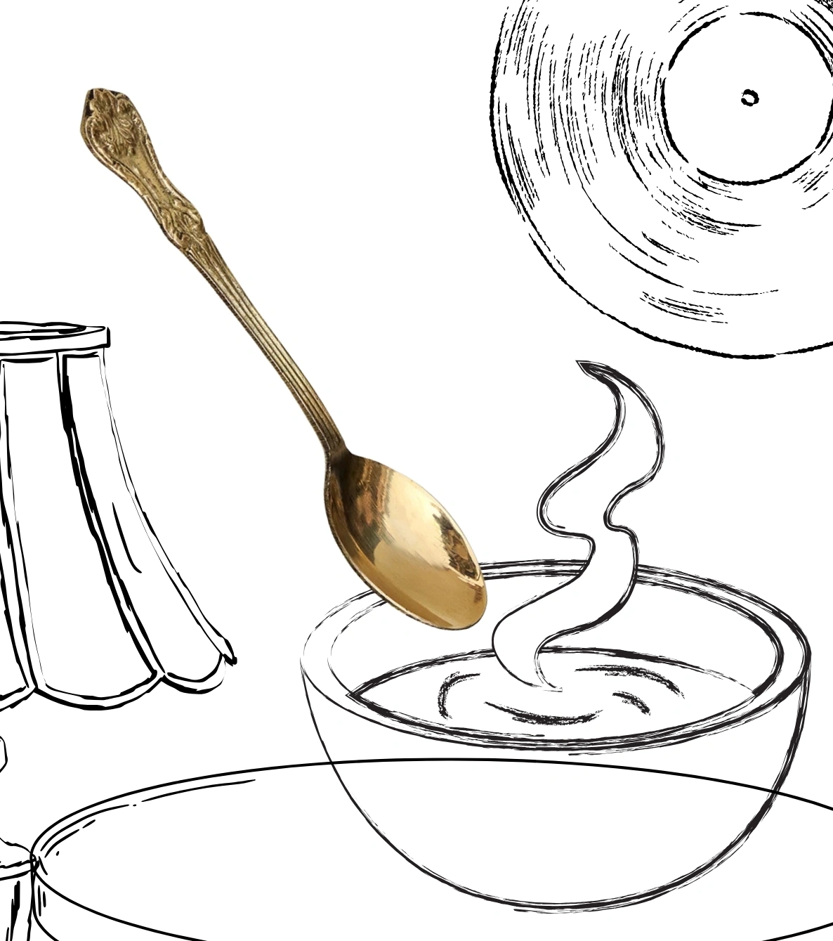 Hand-Crafted Pure Kansa Dessert & Dining Spoon
