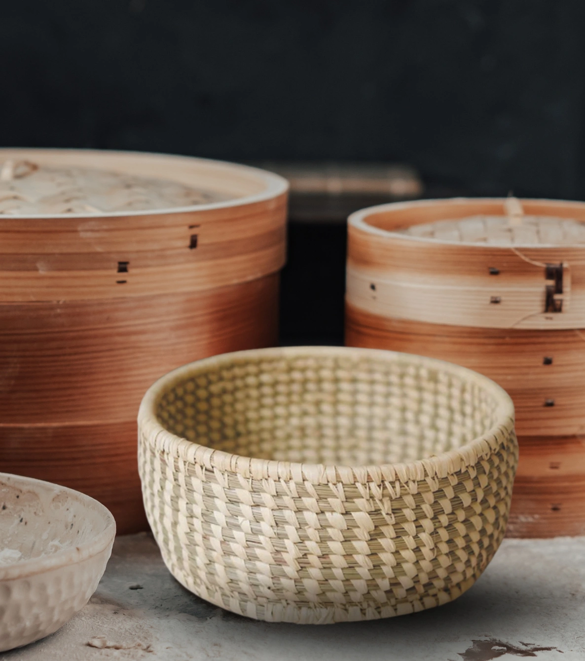 Hand-Woven Sabai Grass Heritage Bowl