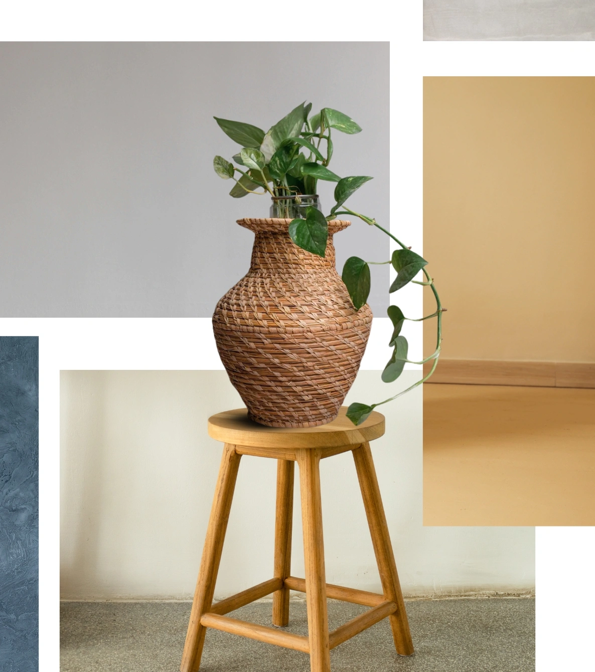 Handcrafted Sabai Grass Nature Vase 