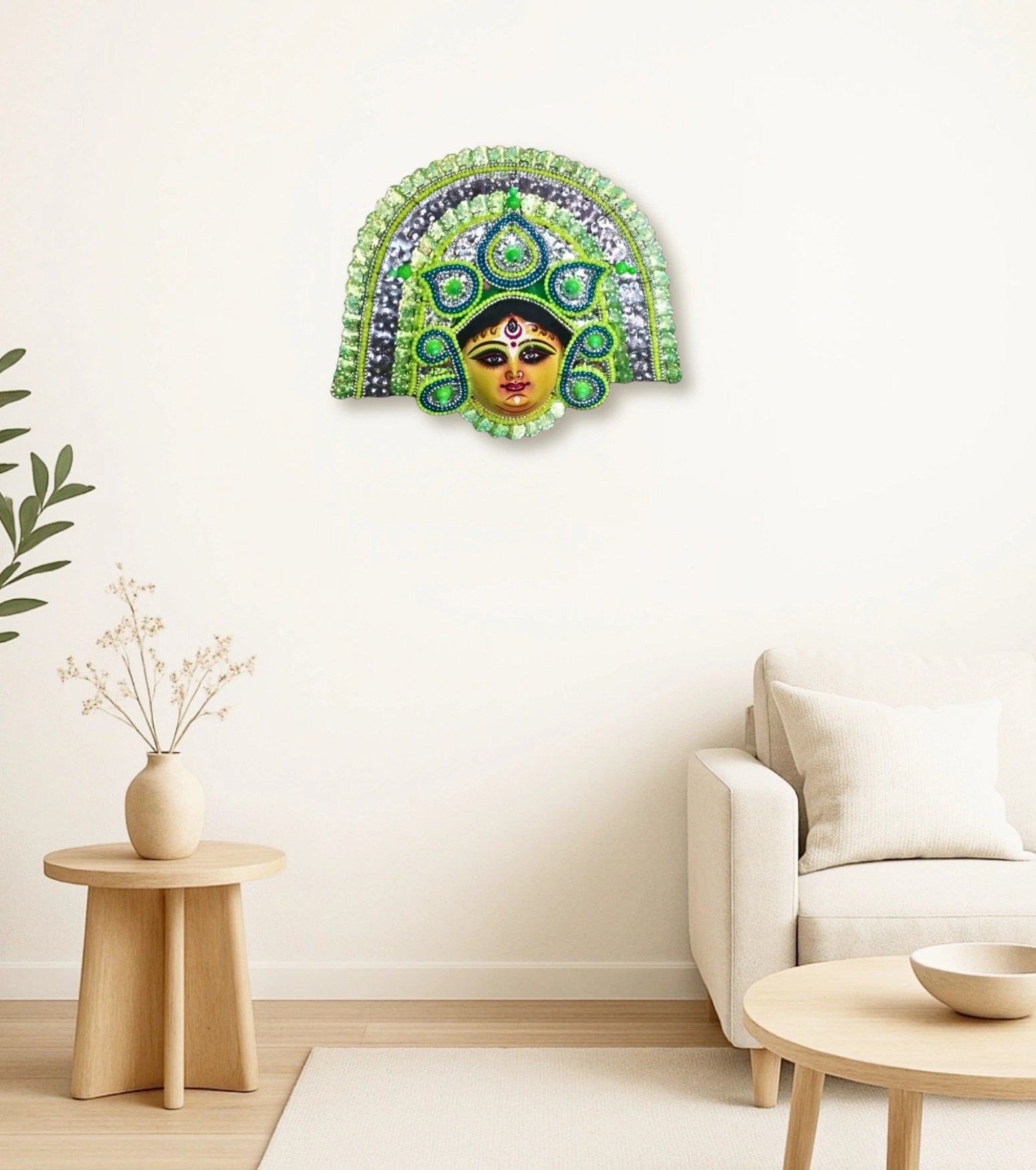HariShakti Durga Mukhosh – The Neon Goddess of Rarh