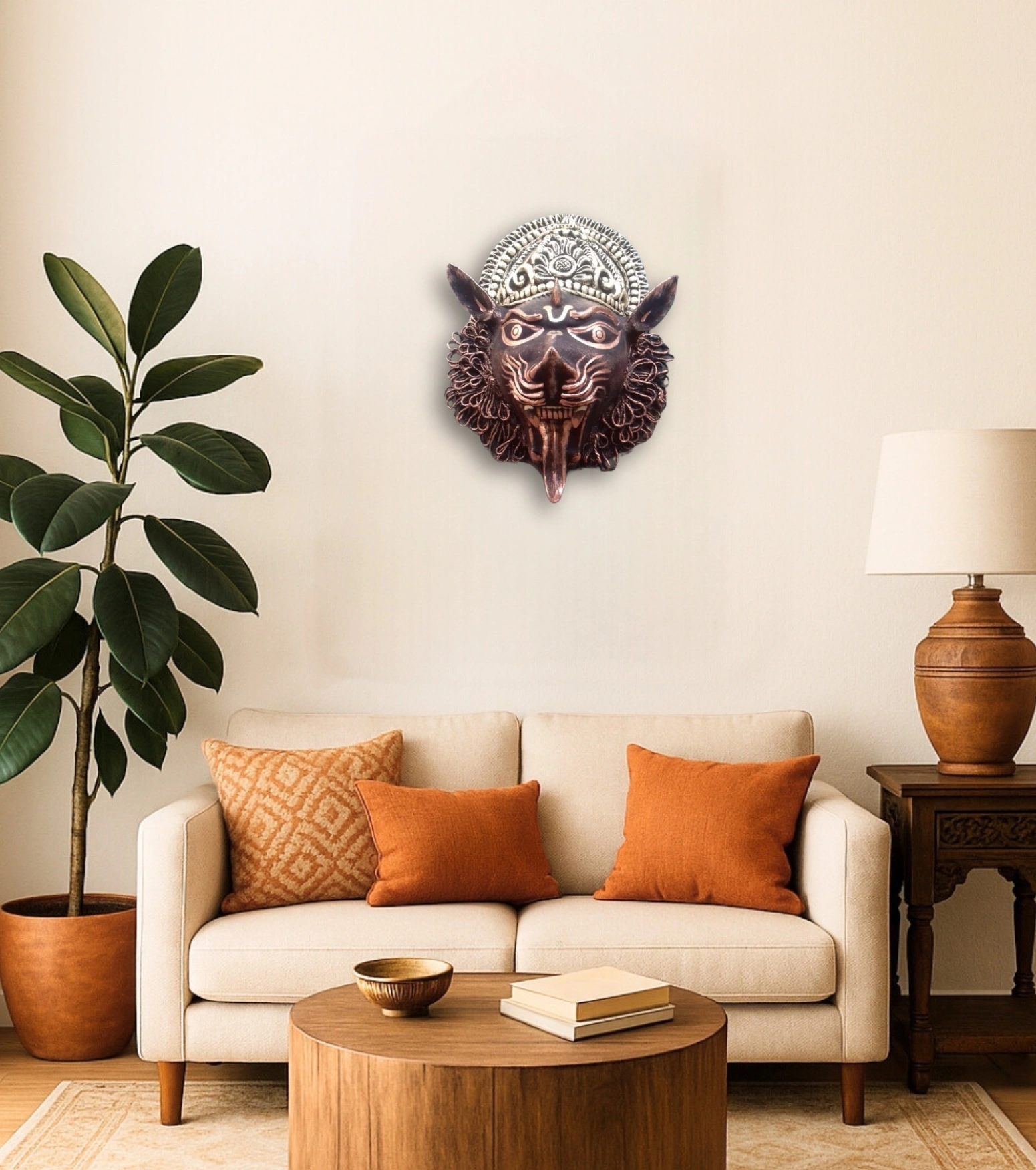 Purulia Chhau Wall Mask – Narasimha Form