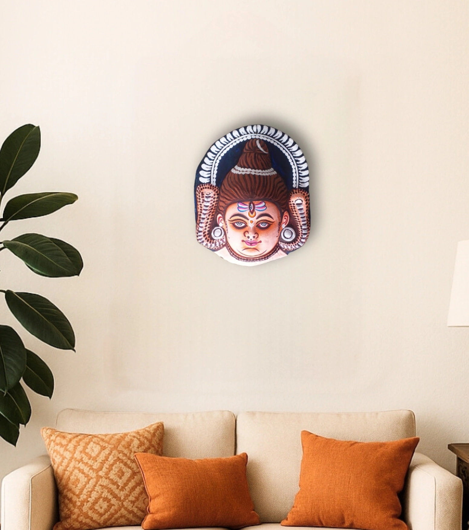 Purulia Chhau Wall Mask – Shiva Form