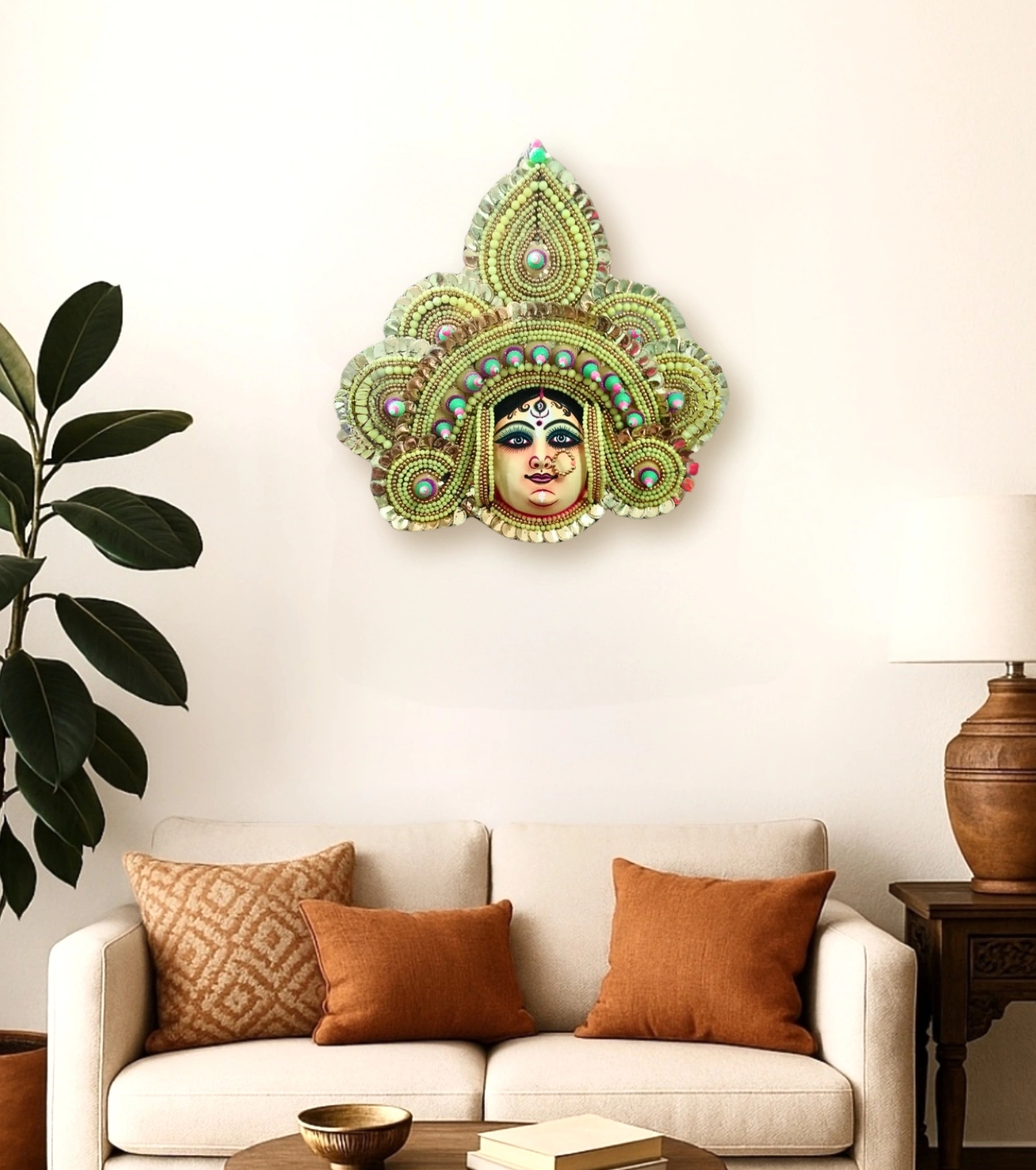 Raahr Shringar – Golden Devi Chhau Mukhosh (Purulia Heritage Edition)