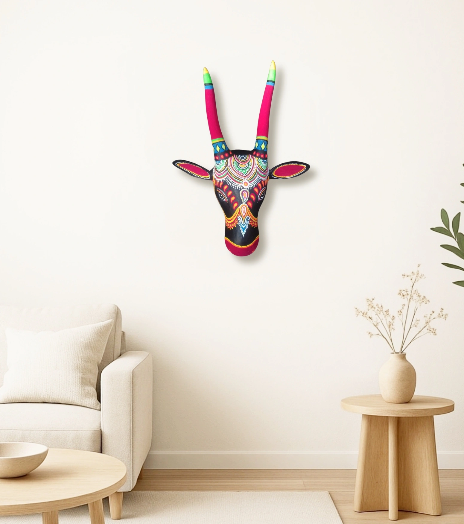 Vrishabha Chhau Mask – The Sacred Bull of Bengal (Tangur Nandi Wall Art)
