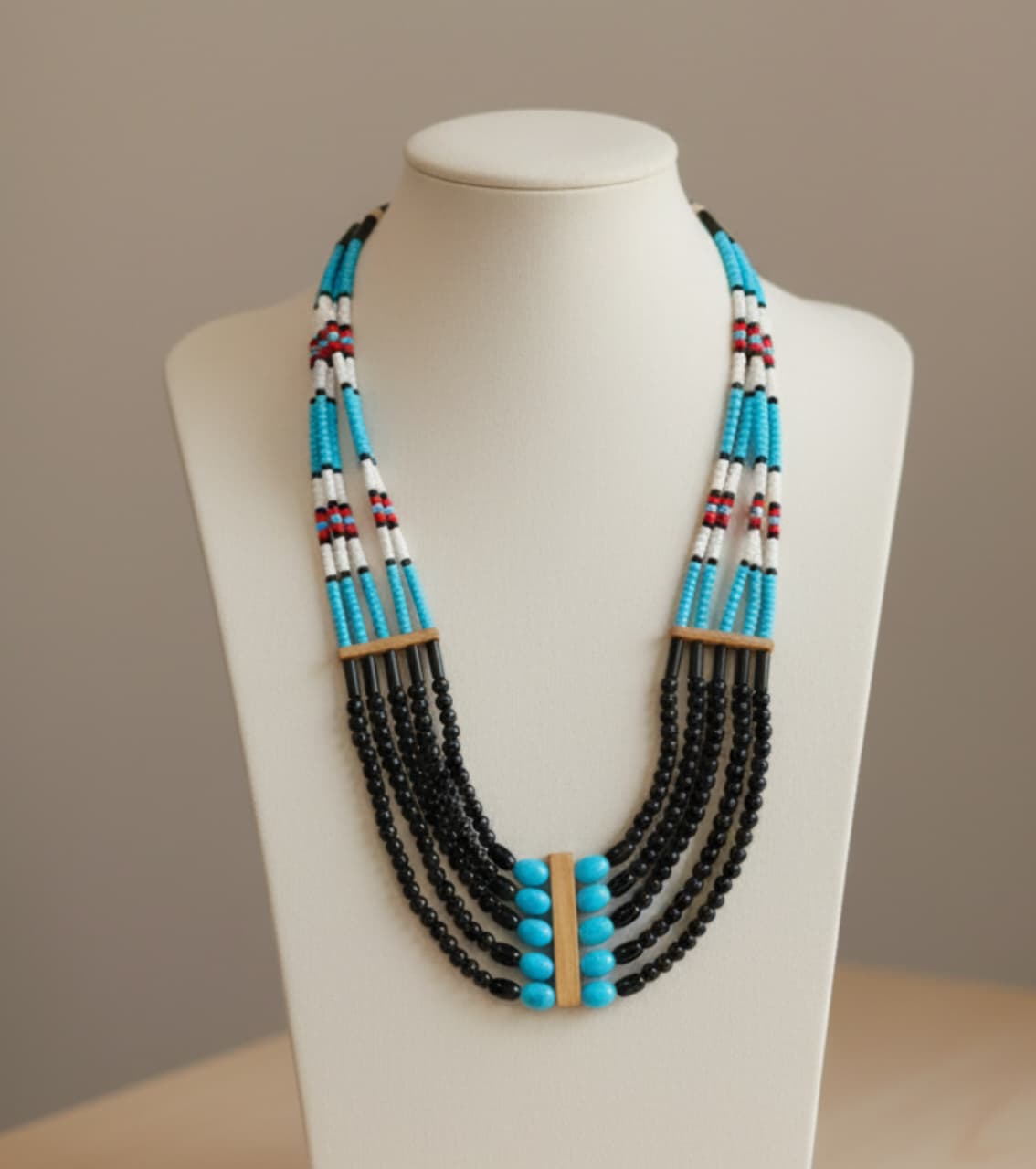Authentic Naga Beads Neck Piece - Handcrafted Tribal Jewelry
