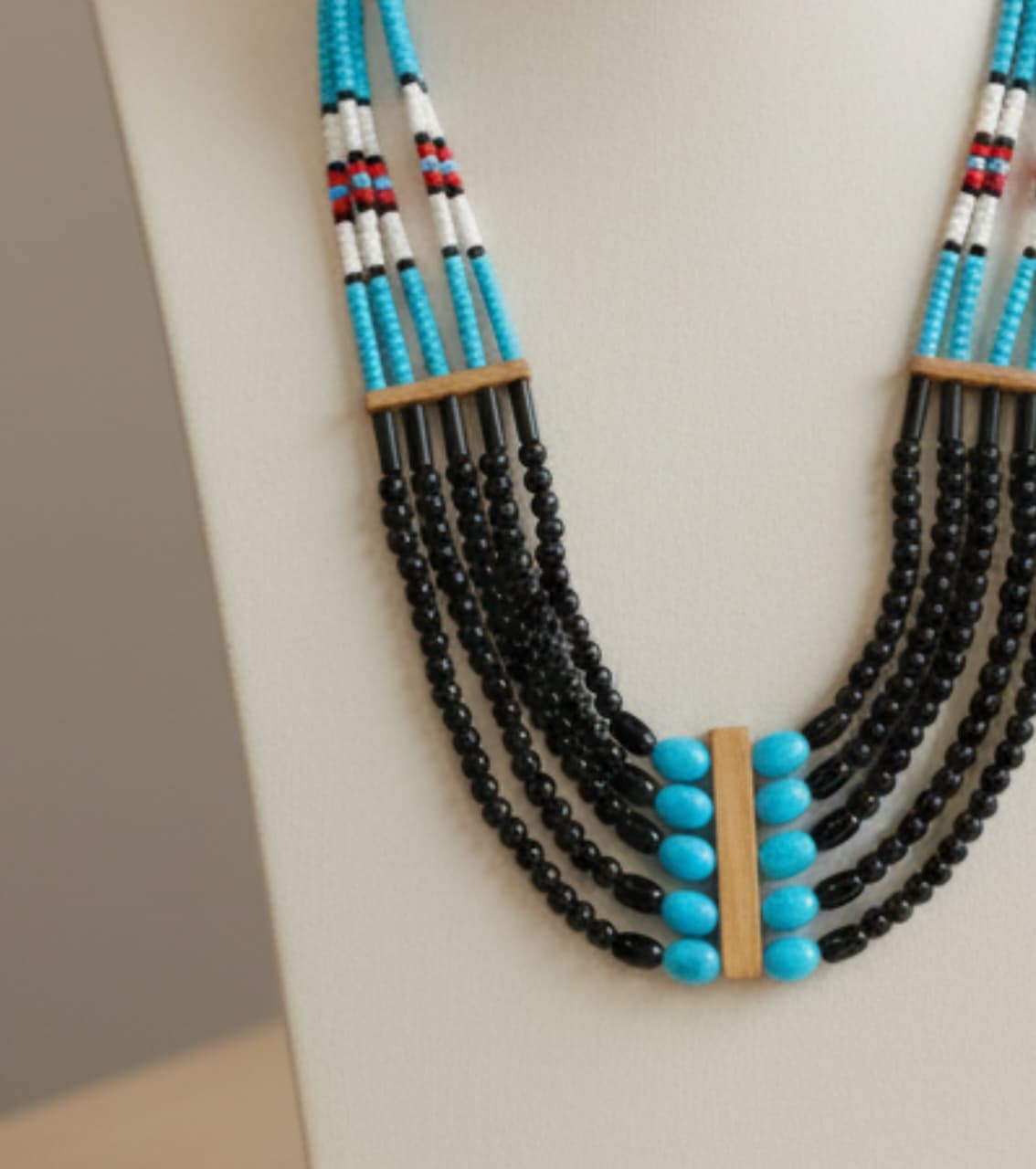Authentic Naga Beads Neck Piece - Handcrafted Tribal Jewelry