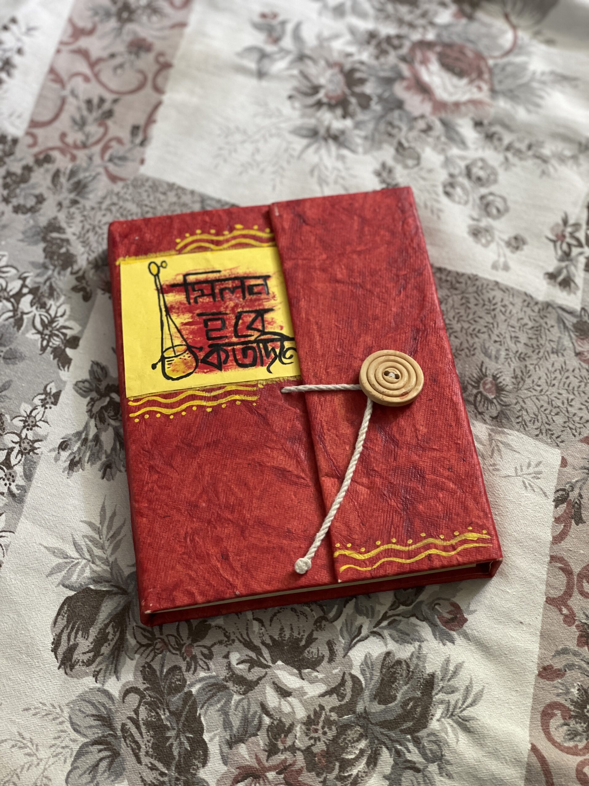Premium Handcrafted Stationery – Baul Jatra Eco Folder Diary by IndiTemptation (Handmade Paper)