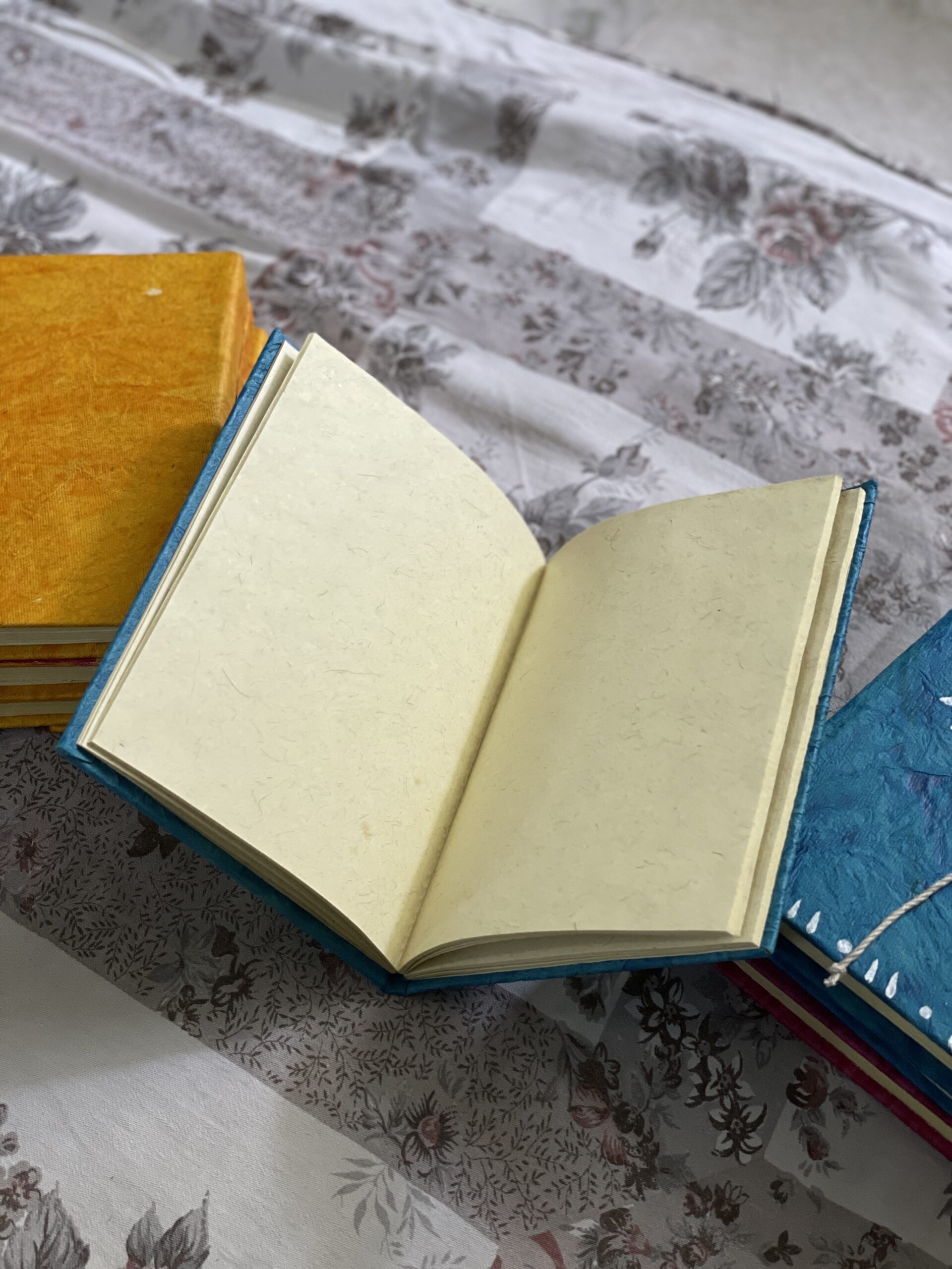 Premium Handcrafted Stationery – Baul Jatra Eco Folder by IndiTemptation (Turquoise Blue Edition)