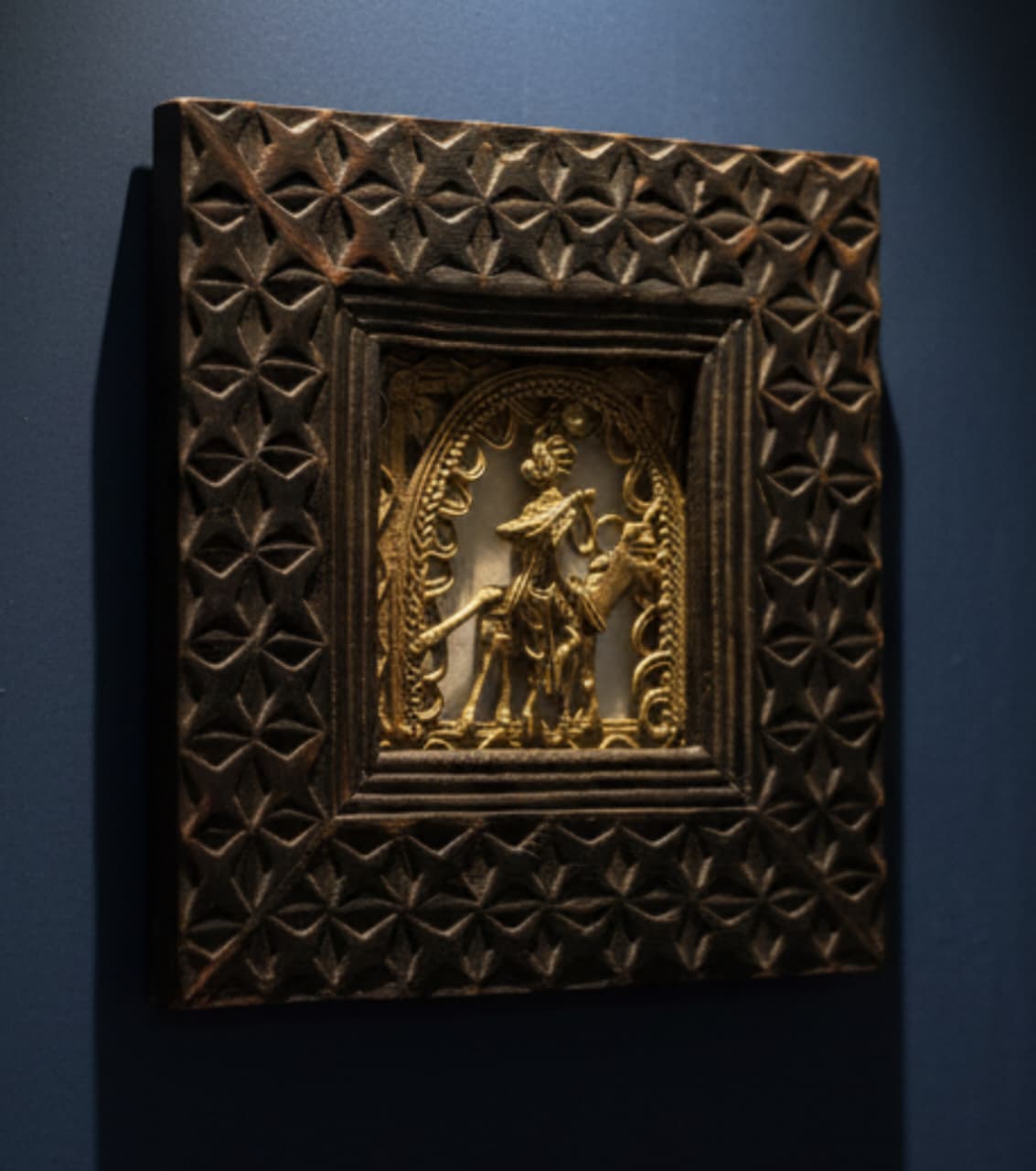 Dokra Brass Art With Wooden Frame