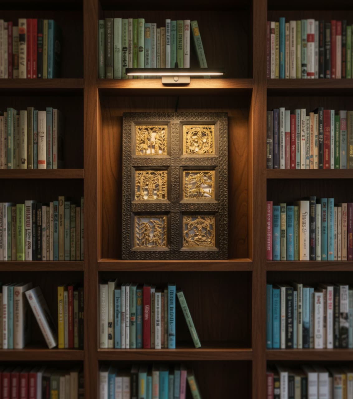 Dokra Brass Art With Wooden Frame