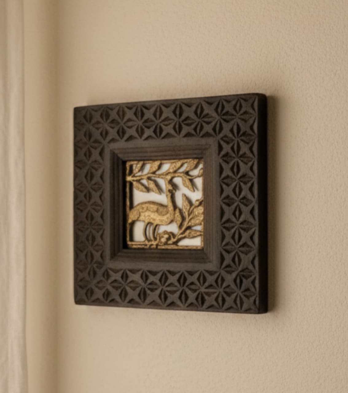 Dokra Brass Art With Wooden Frame
