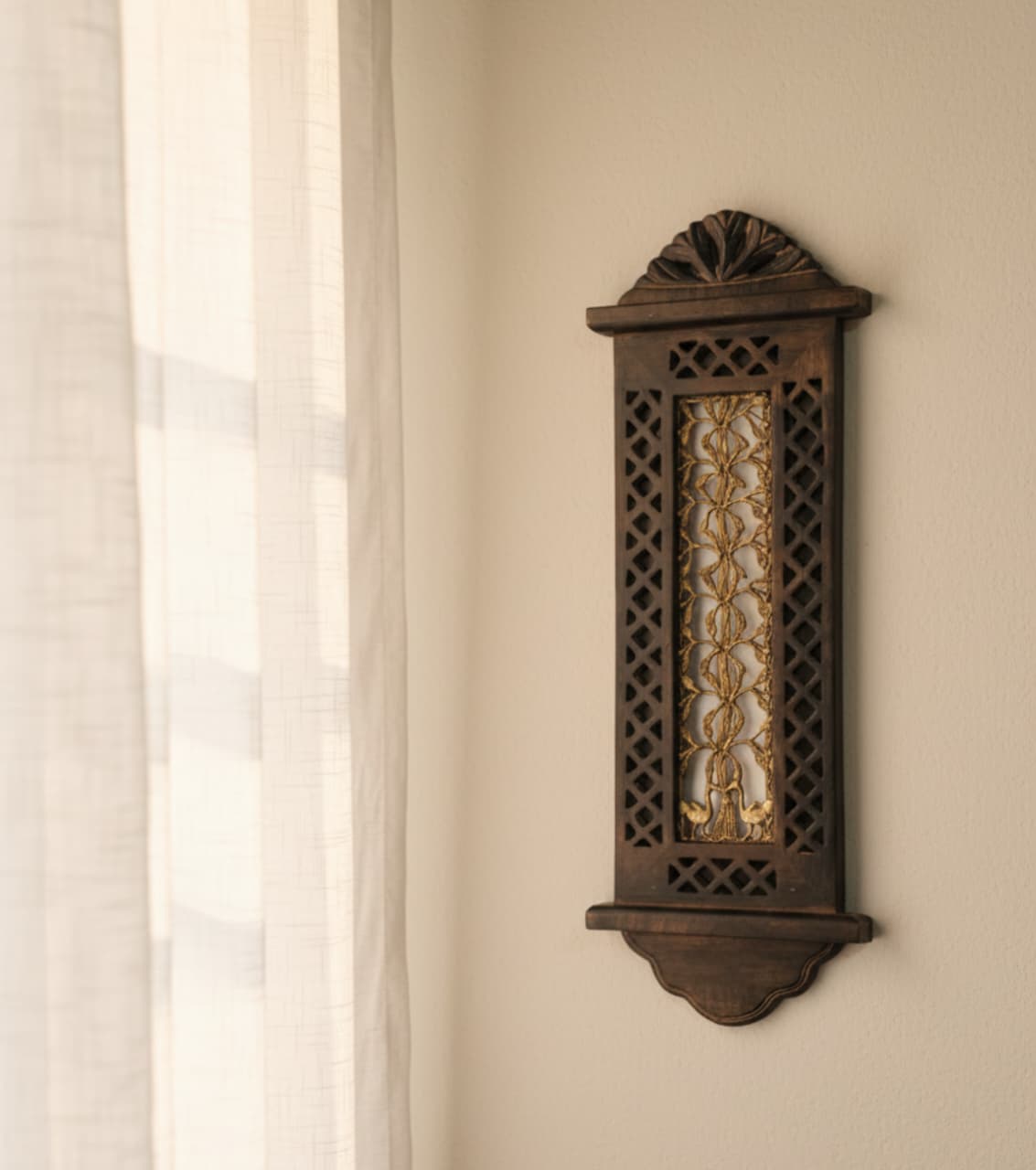Dokra Brass Art With Wooden Frame