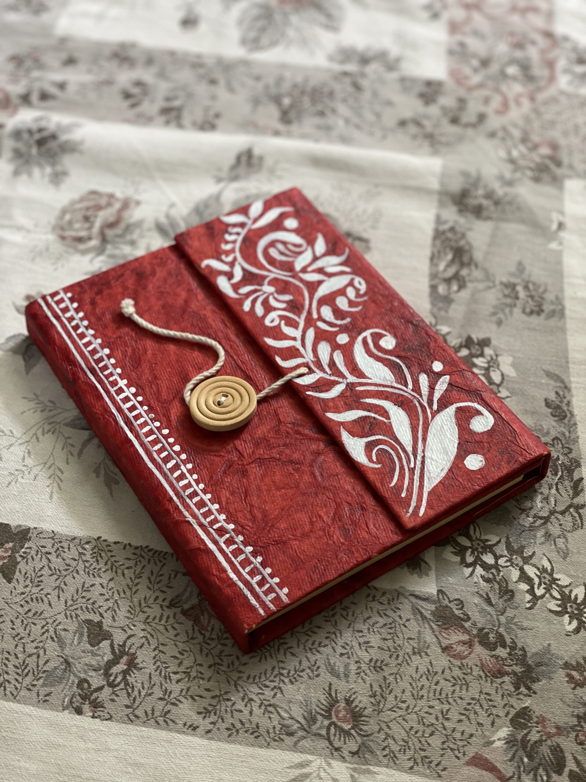 Premium Handcrafted Stationery – Lal Pata Eco Folder Diary by Innocent Hands