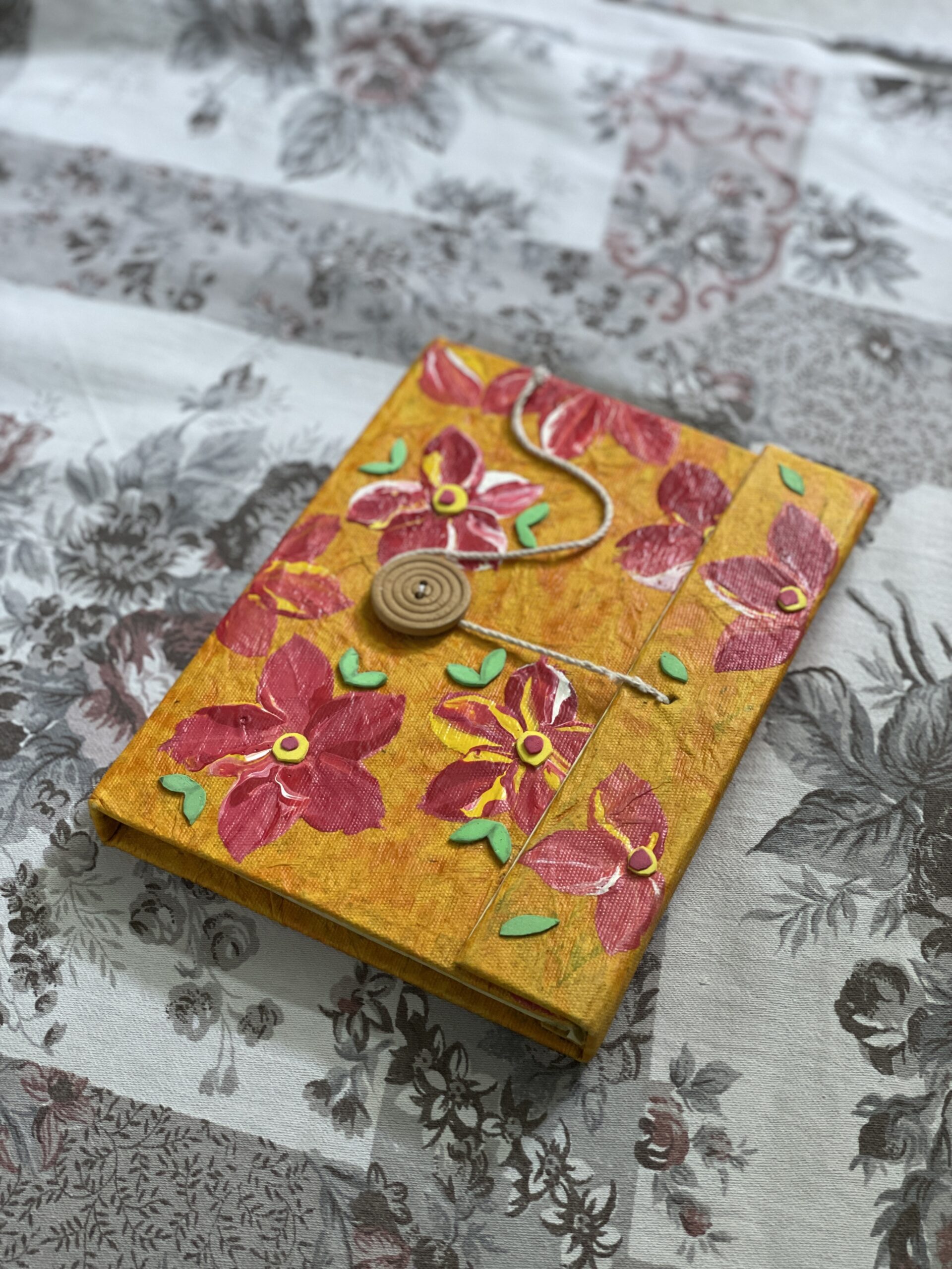 Premium Handcrafted Stationery – Phooler Rong Folder (Spring Bloom Edition) by IndiTemptation