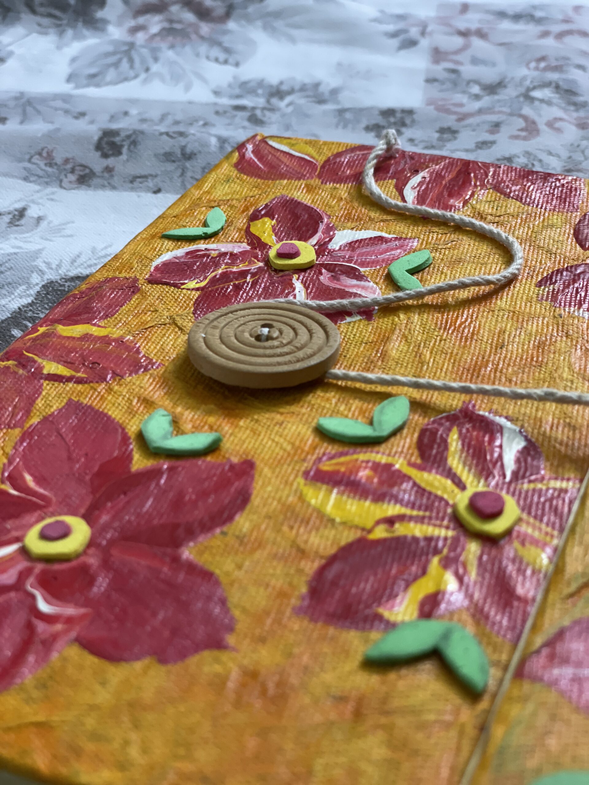 Premium Handcrafted Stationery – Phooler Rong Folder (Spring Bloom Edition) by IndiTemptation