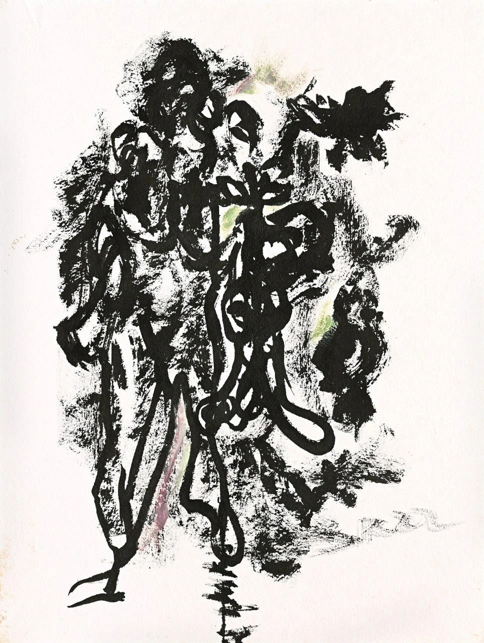 Premium Abstract Fine Art – "Saunter" (The Clone Within Series) by Debajyoti Roy