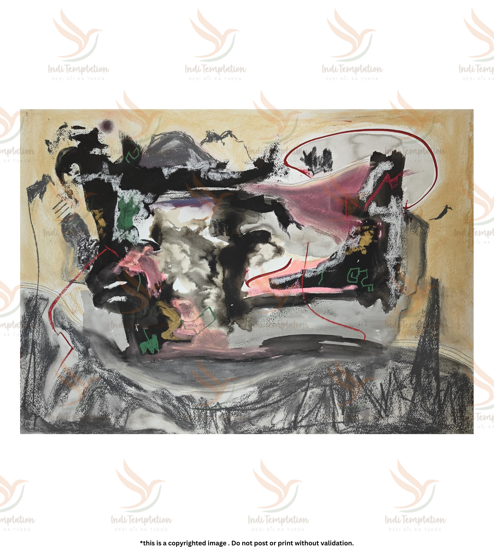 Premium Abstract Fine Art – "Urban Space" (The Clone Within Series) by Debajyoti Roy