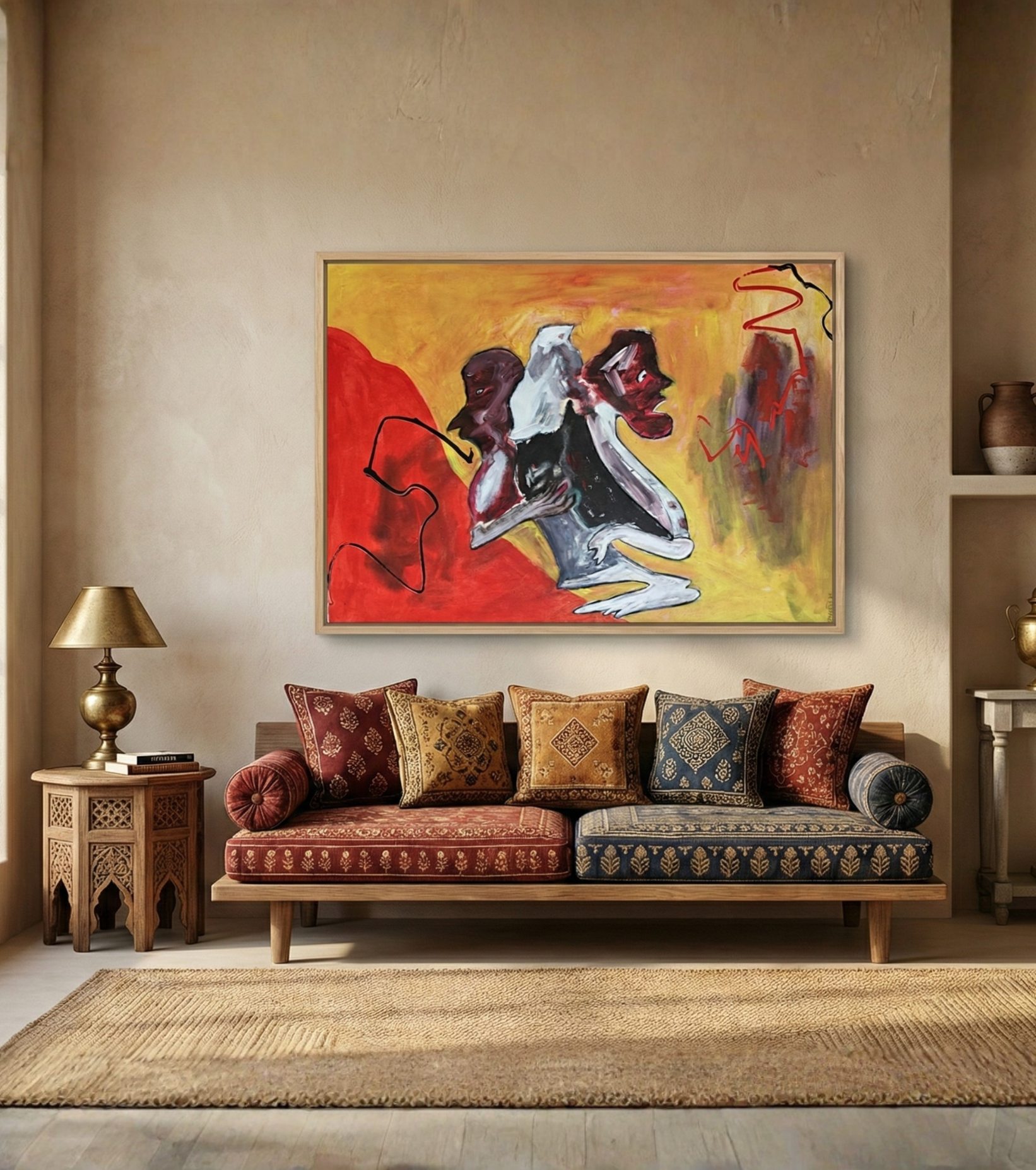 Premium Large Abstract Fine Art – "Duality" by Debajyoti Roy | IndiTemptation