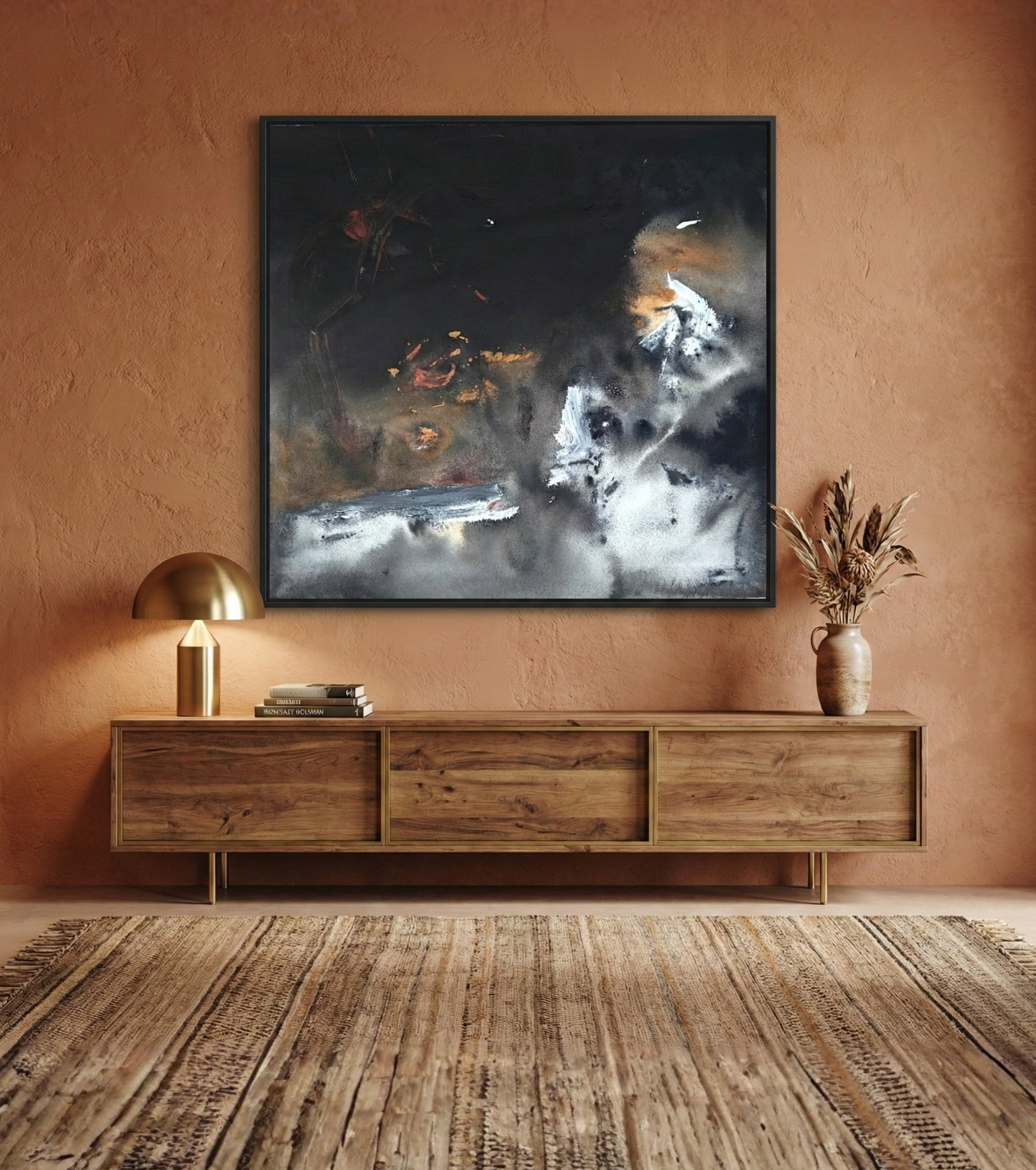 Premium Cosmic Abstract Fine Art – "Voyage Dans l'Espace" by Debajyoti Roy