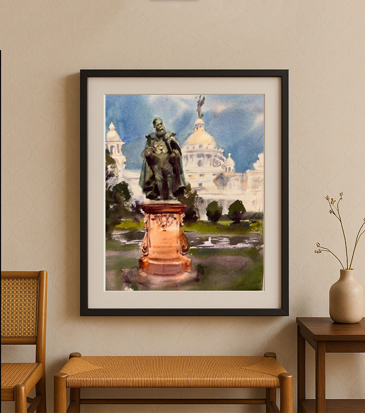 Premium Heritage Fine Art – "Victory Majesty" A3 Original by Ranjan Kurmi