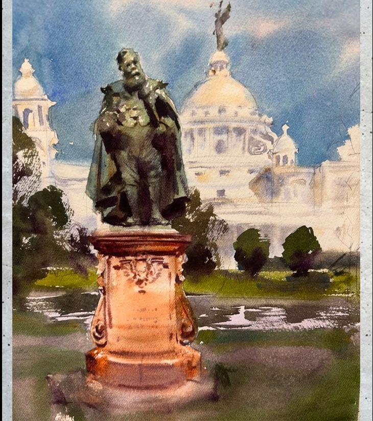 Premium Heritage Fine Art – "Victory Majesty" A3 Original by Ranjan Kurmi