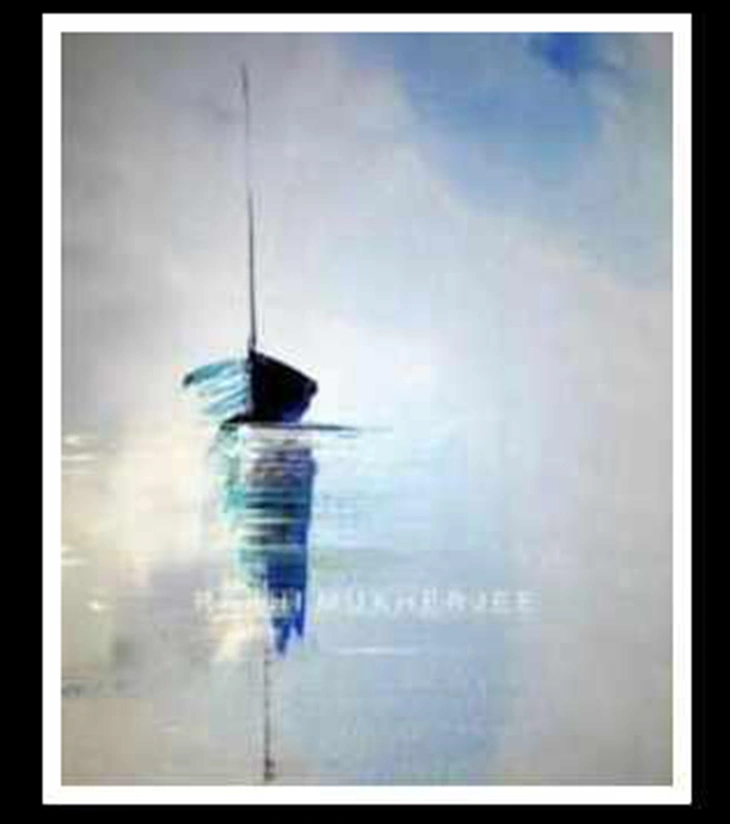 Premium Minimalist Abstract Art – "Solitary Drift" Original Acrylic Canvas by Rakhi Mukherjee | IndiTemptation