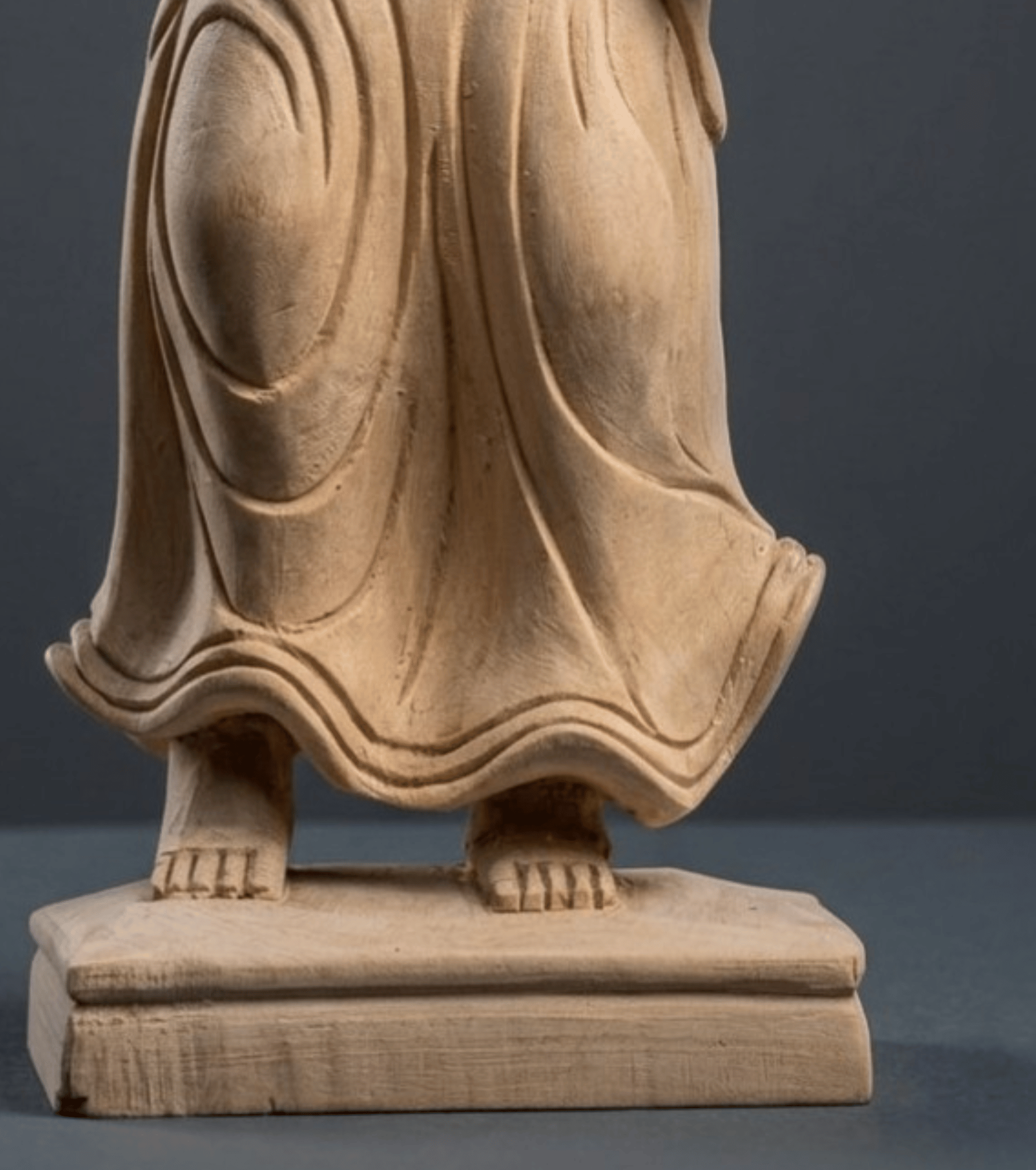 Handcrafted Wooden Lady Justice Idol – Traditional Indian Judicial Symbol (1 ft, Pure Wood, Hand-Carved)