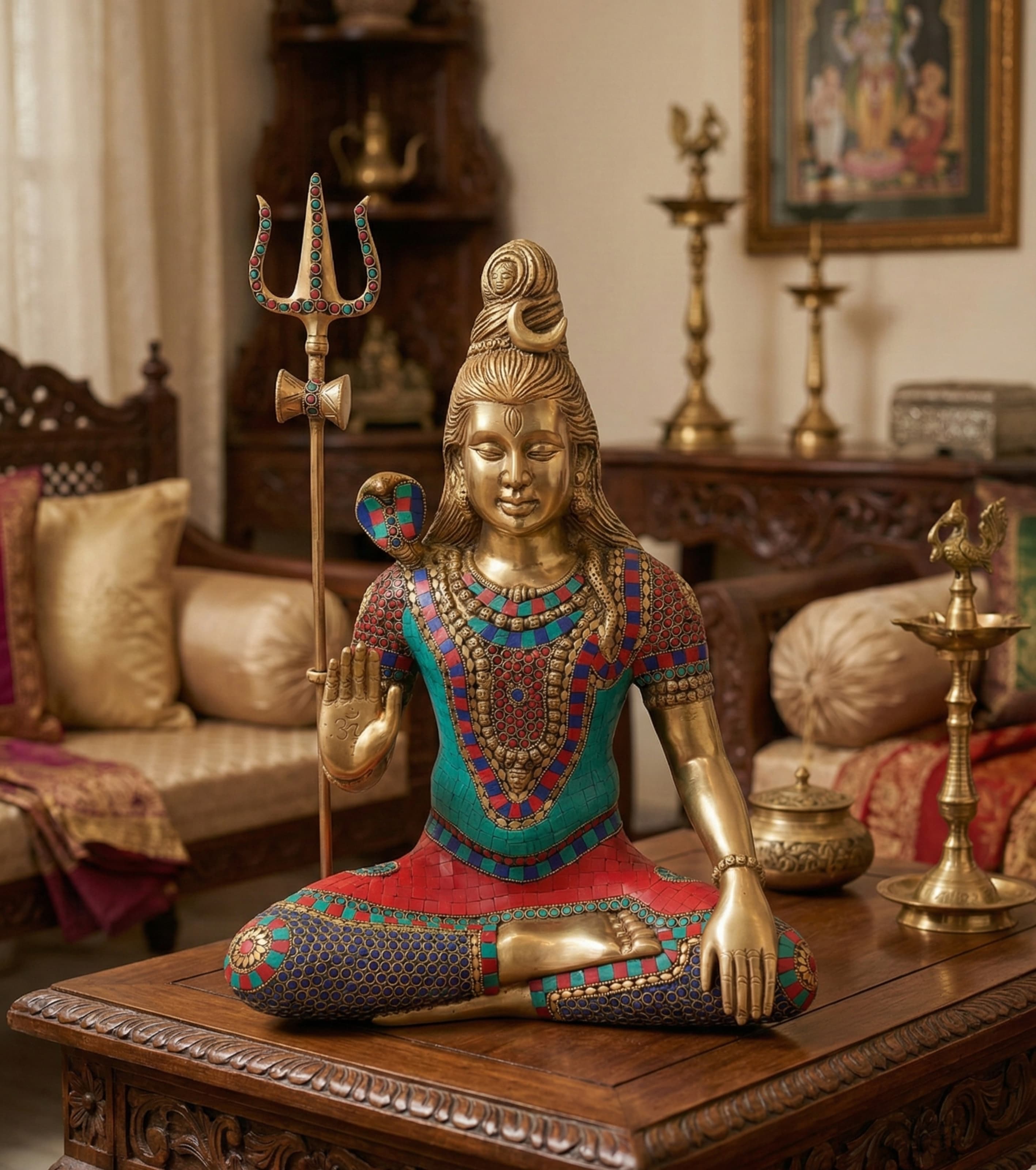 Meditating Mahadev Murti(21")