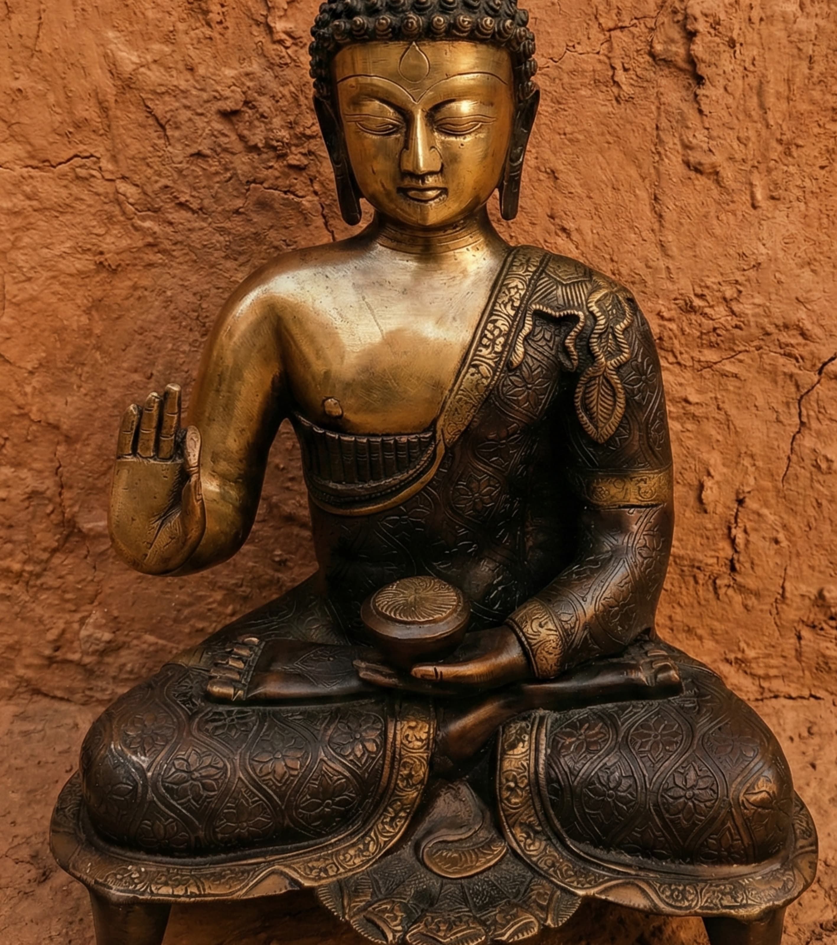 Buddha on Elevated Pedestal(20")