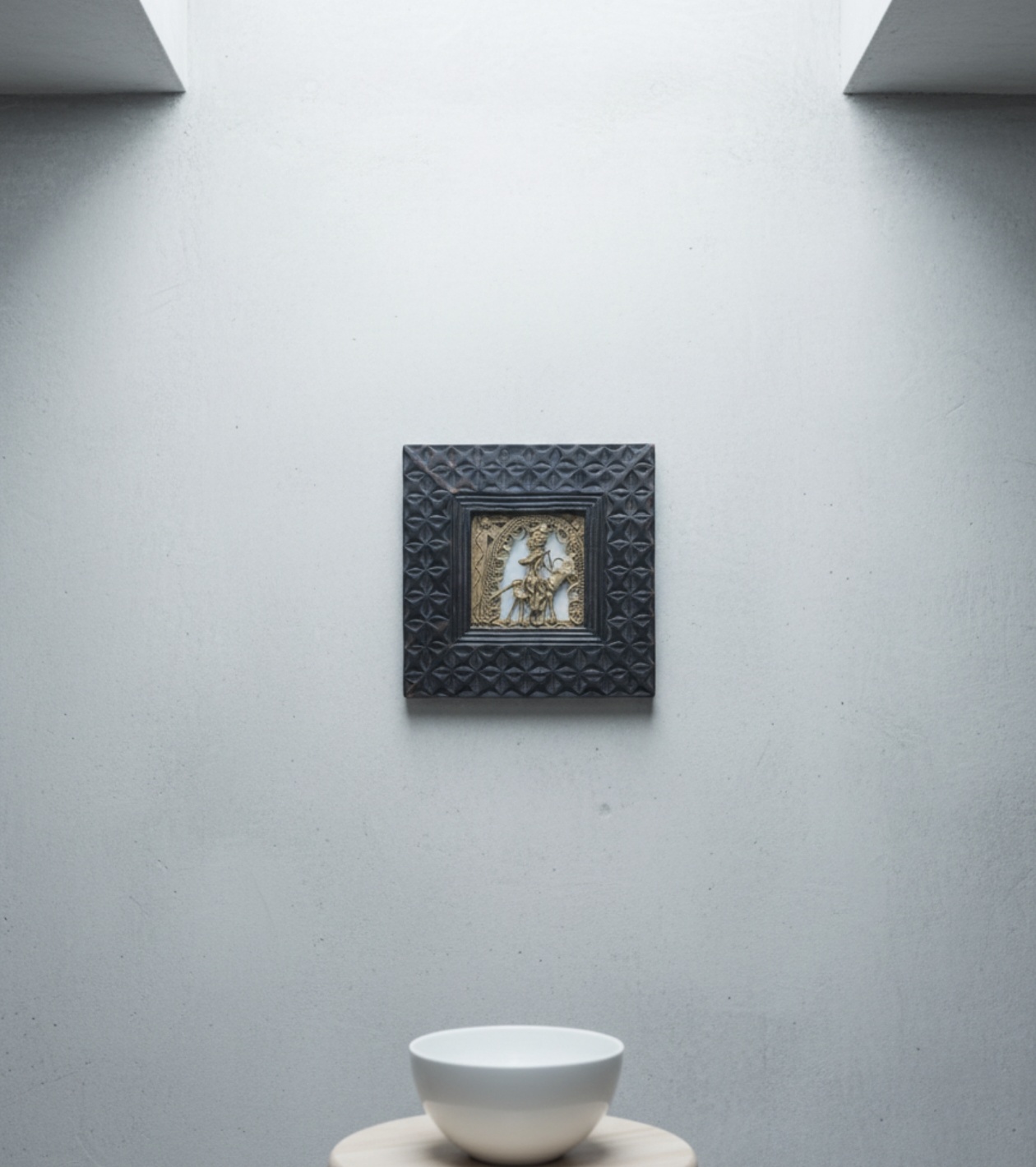 Handcrafted Dokra Wooden Frame with Tribal Motif (7 x 7 inches | 50 pcs)