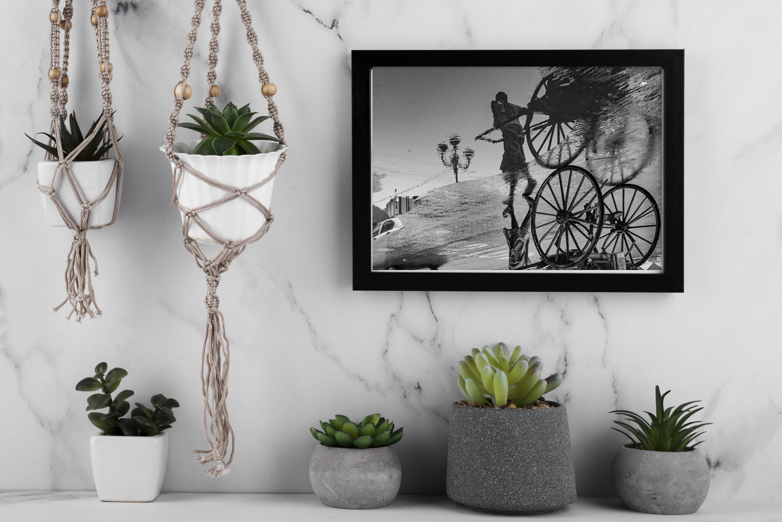 Premium Black & White Art Print – Reflection: Kolkata in Monochrome by Sayantan Sengupta (8"x12") | Indi Temptation