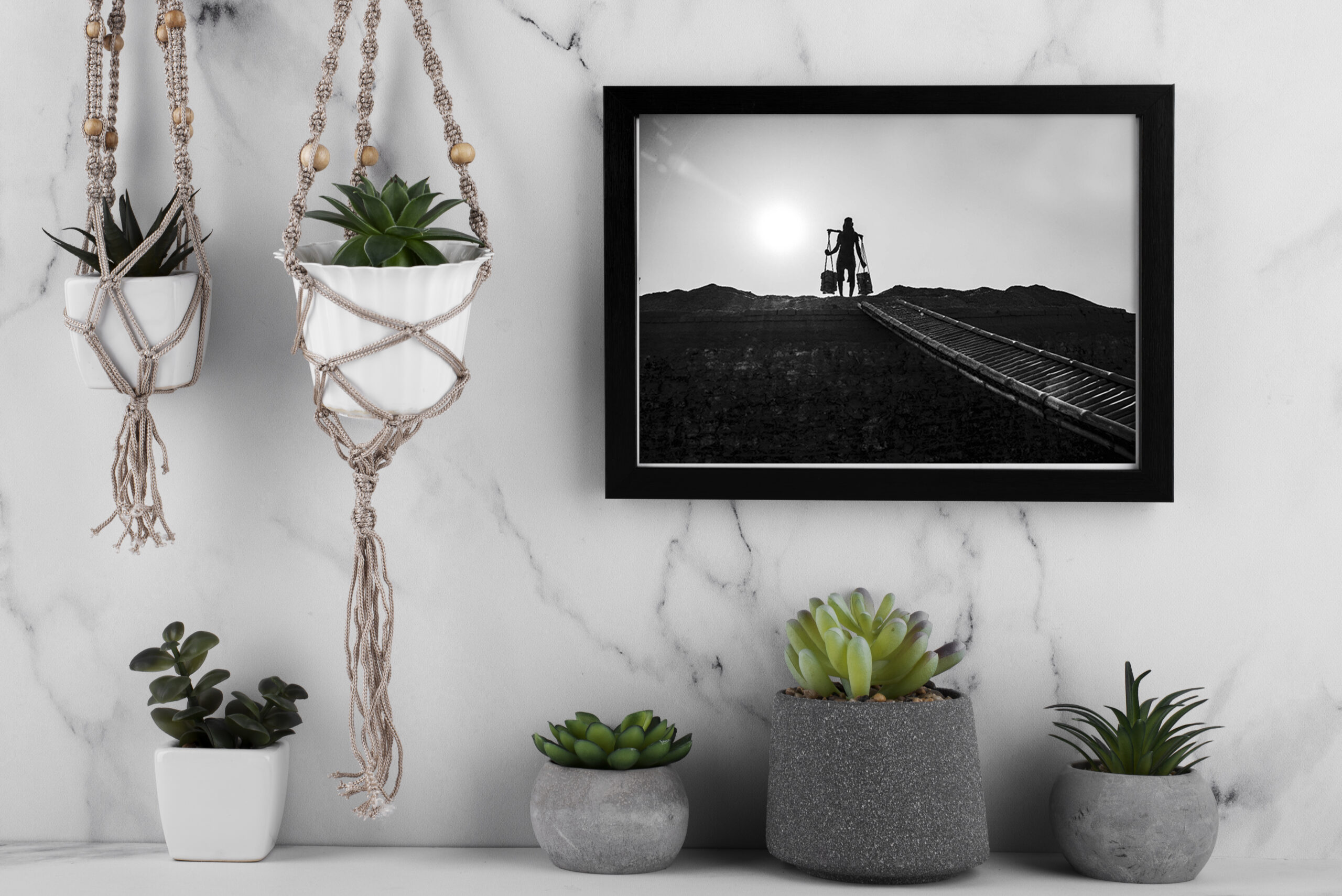 Premium Black & White Photographic Art – Work Hard: Silhouette of Resolve, Taki by Sayantan Sengupta (8"x12") | Indi Temptation