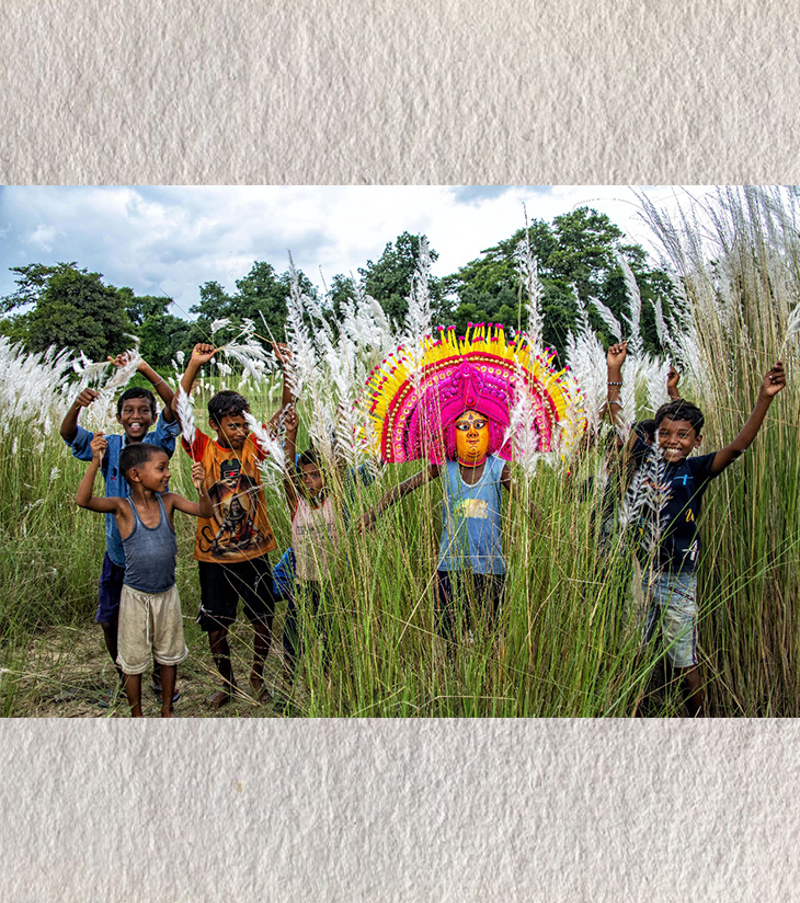 Premium Cultural Art Print – Chhau Mask: Purulia, West Bengal by Sayantan Sengupta (8"x12") | Indi Temptation