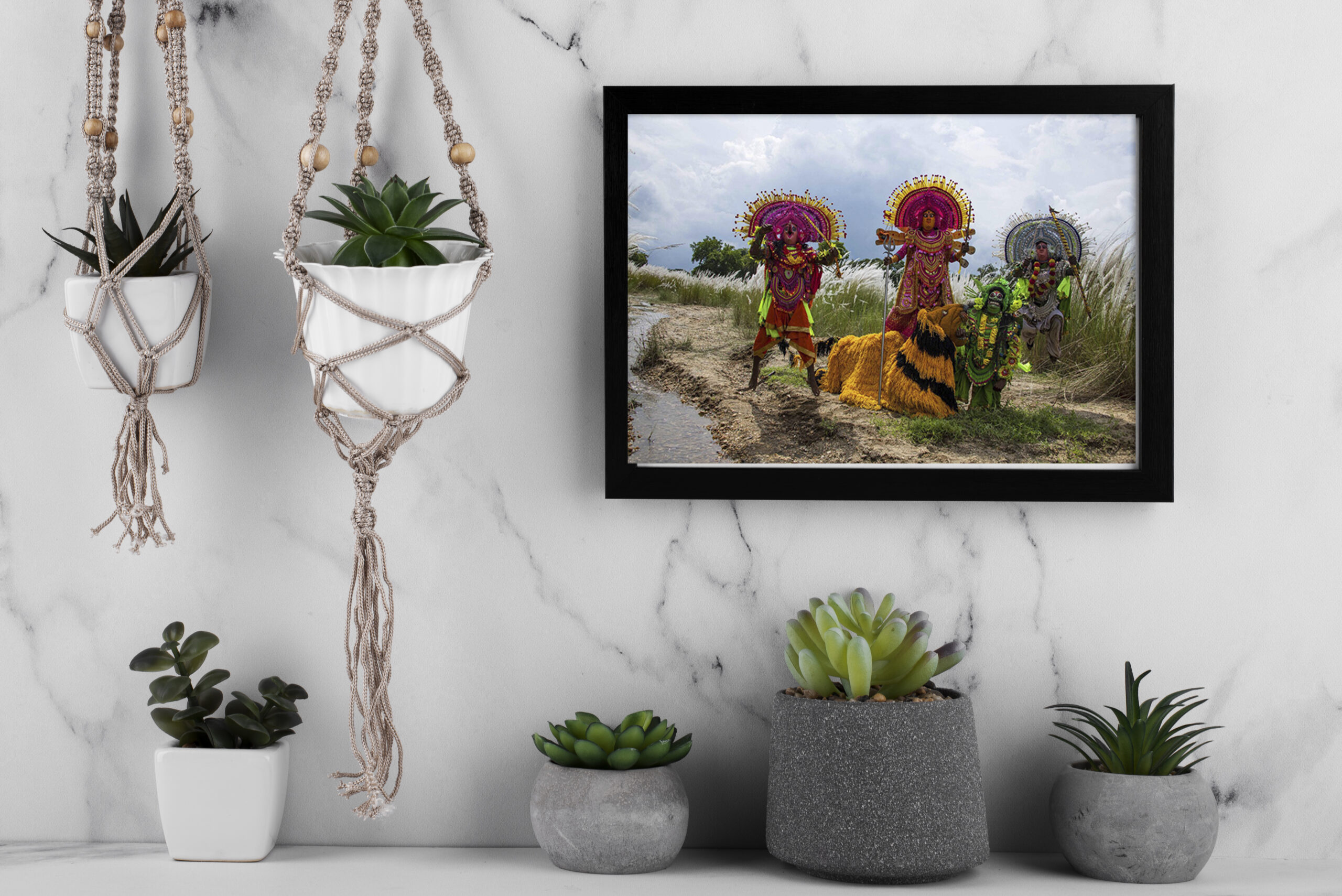 Premium Cultural Art Print – Echoes of the Mask: Chhau Dance, Purulia by Sayantan Sengupta (8"x12") | Indi Temptation