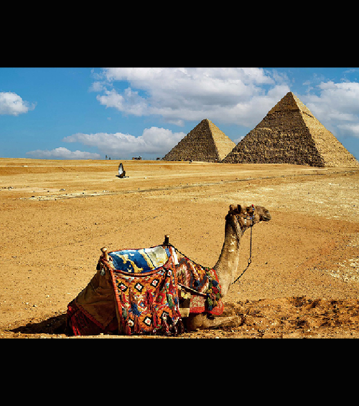 Premium Photographic Art – Giza Necropolis: Cairo Stillness by Sayantan Sengupta (8"x12") | Indi Temptation