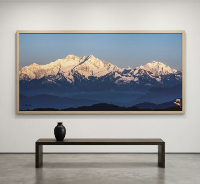 Crowned in Silence The Himalayan Majesty by Debashis Sen 