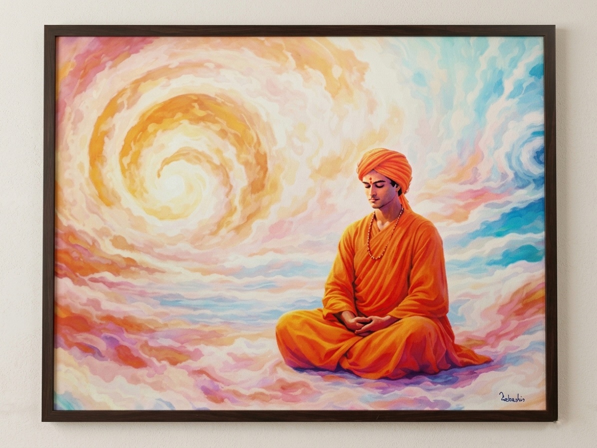 Stillness Within the Infinite by Debashis Sen 