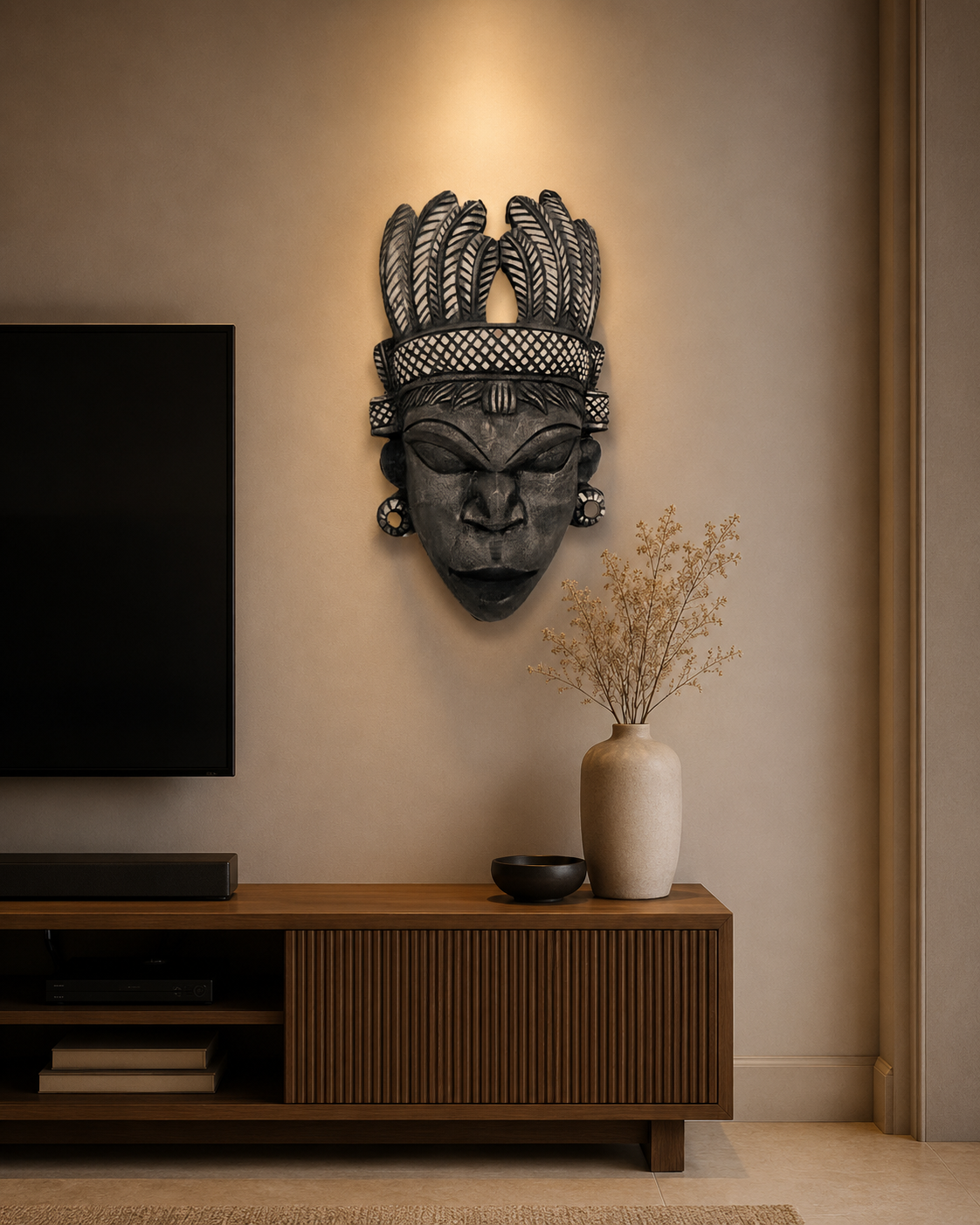 Tribal Face Gomira Mask