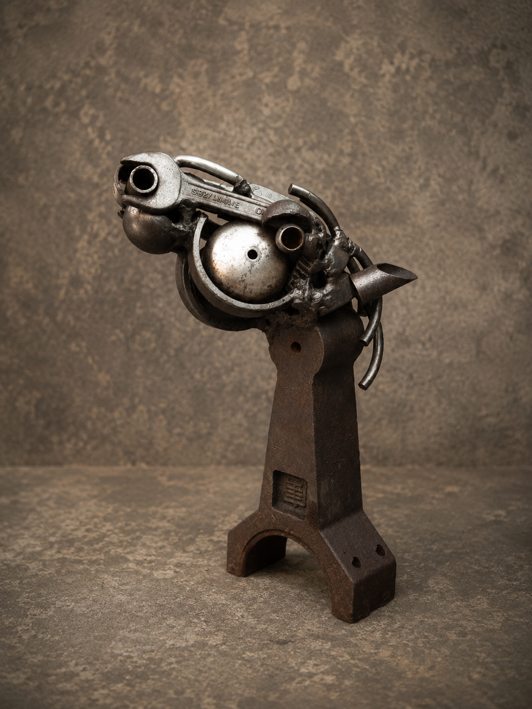 Horse Head Scrap Sculpture