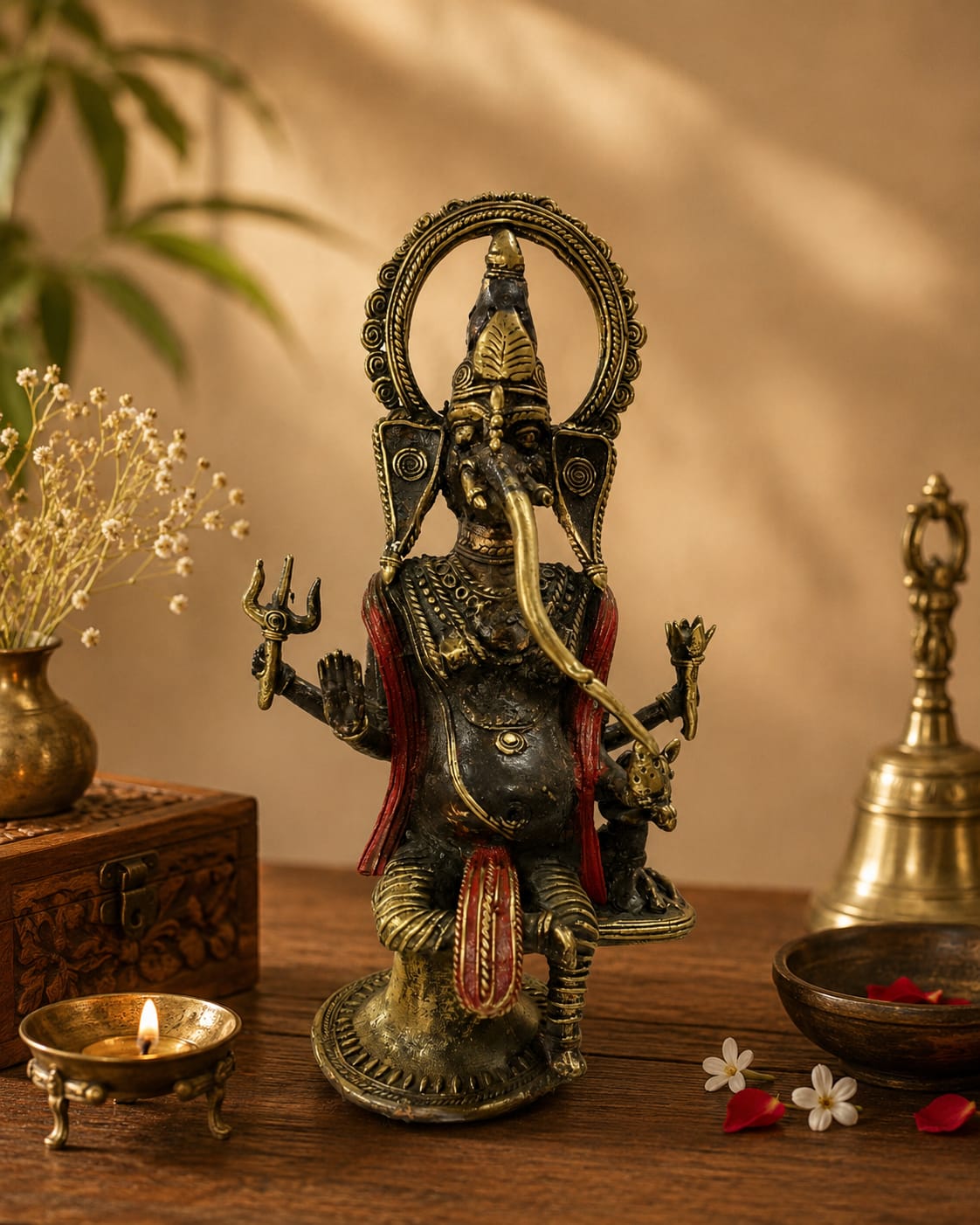 Dokra Lord Ganesha Idol