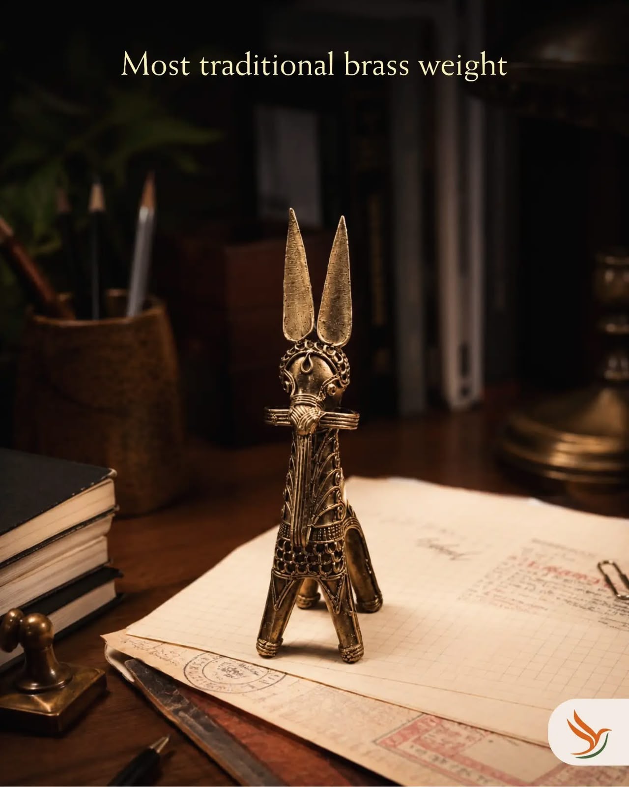 Handcrafted Dokra Horse Paper Weight – A Symbol of Heritage & Strength