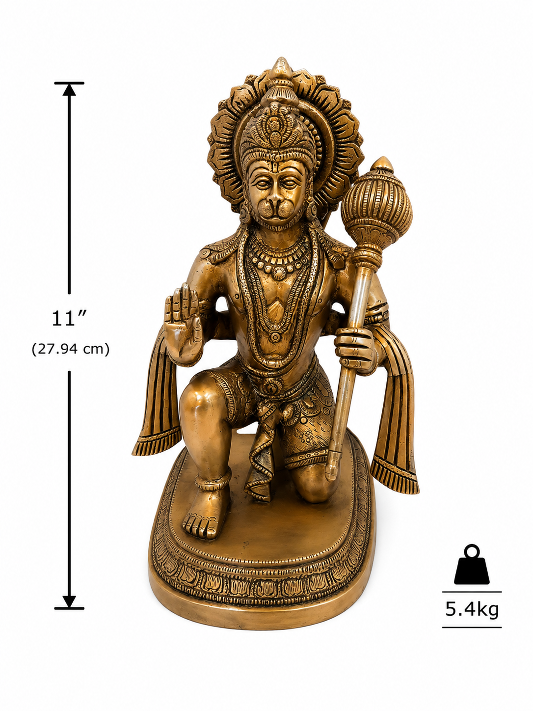 Bajrangbali Sculpture (11")