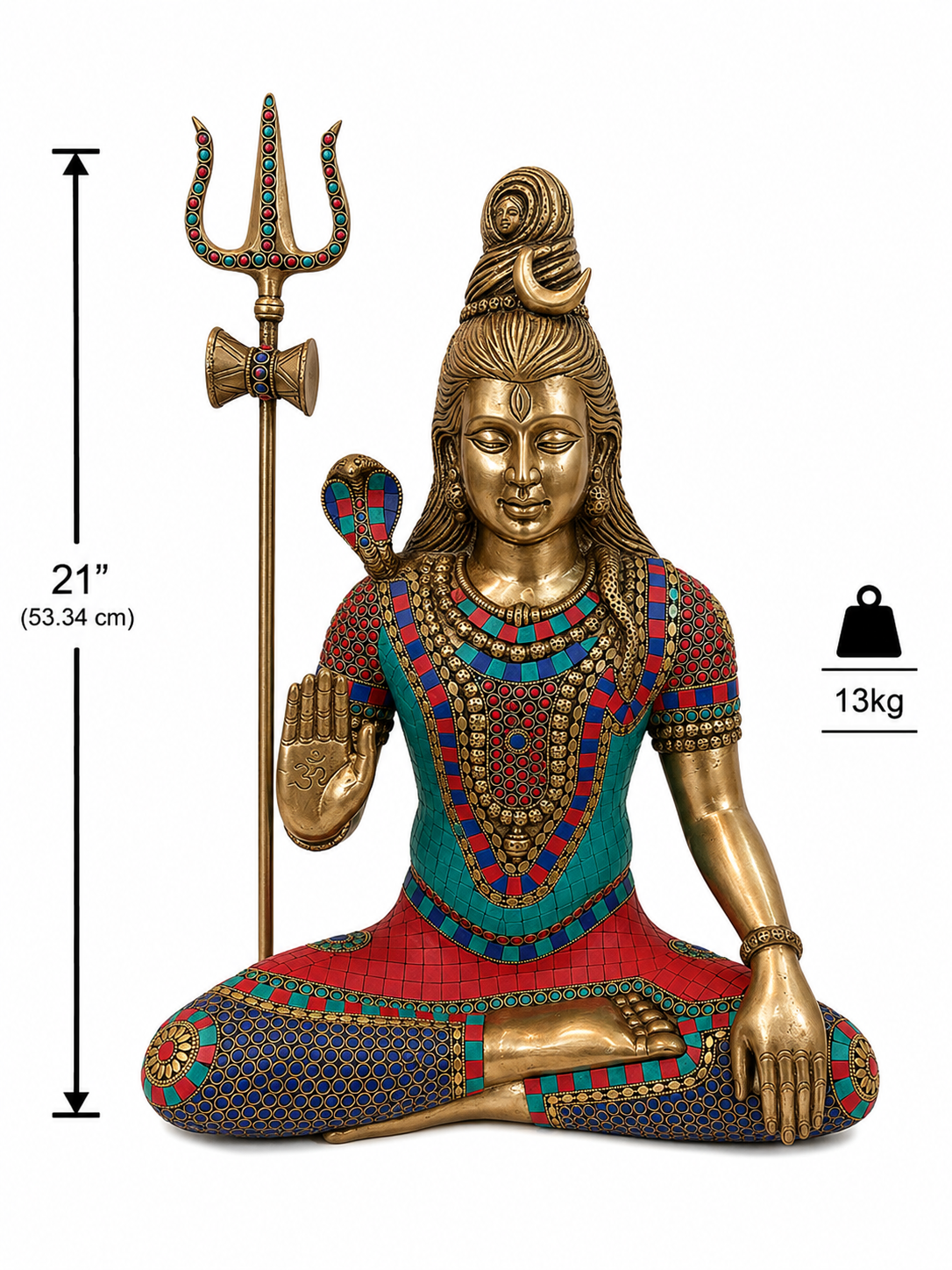 Meditating Mahadev Murti(21")